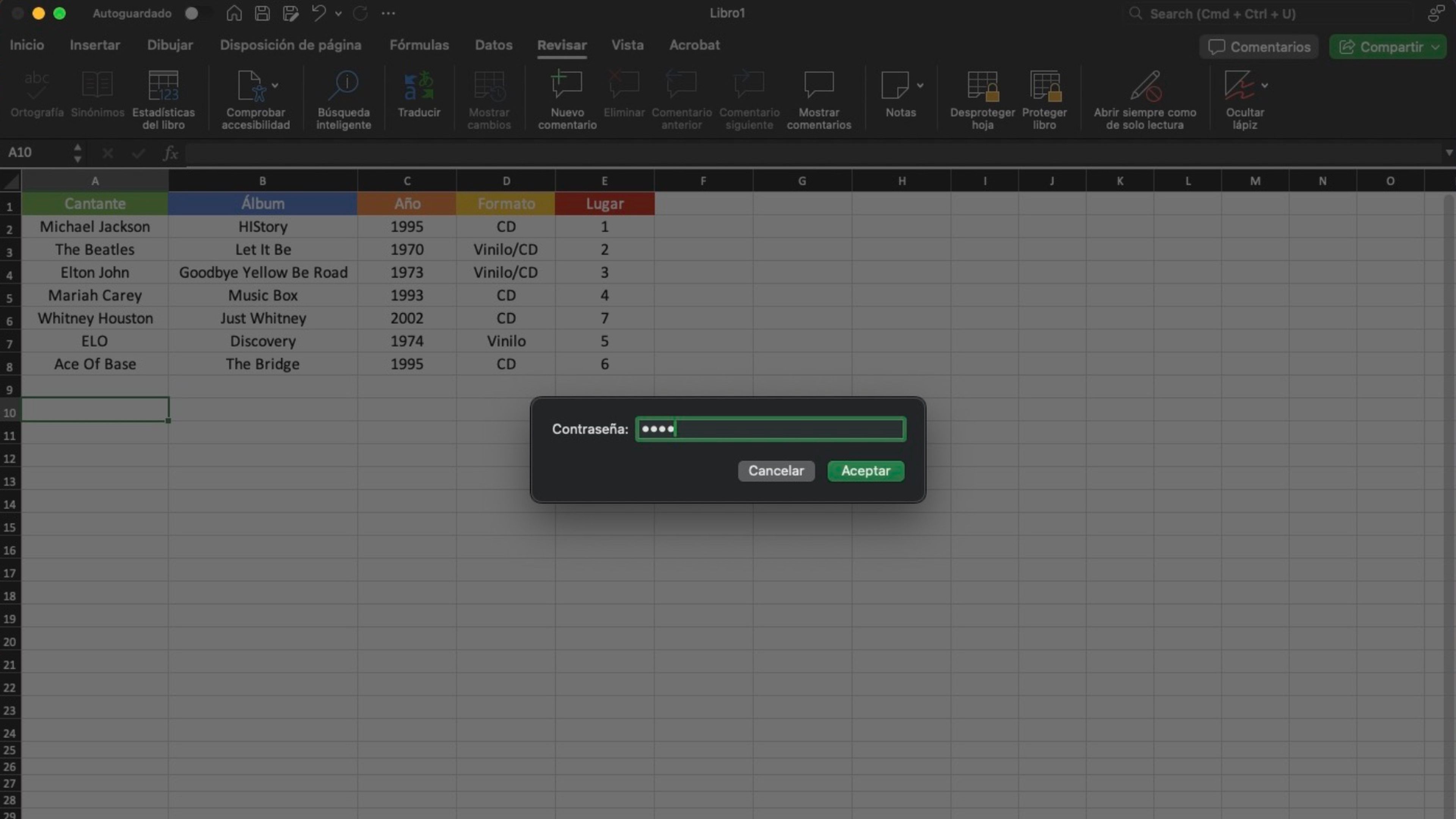 Cómo desbloquear celdas en Excel ya protegidas