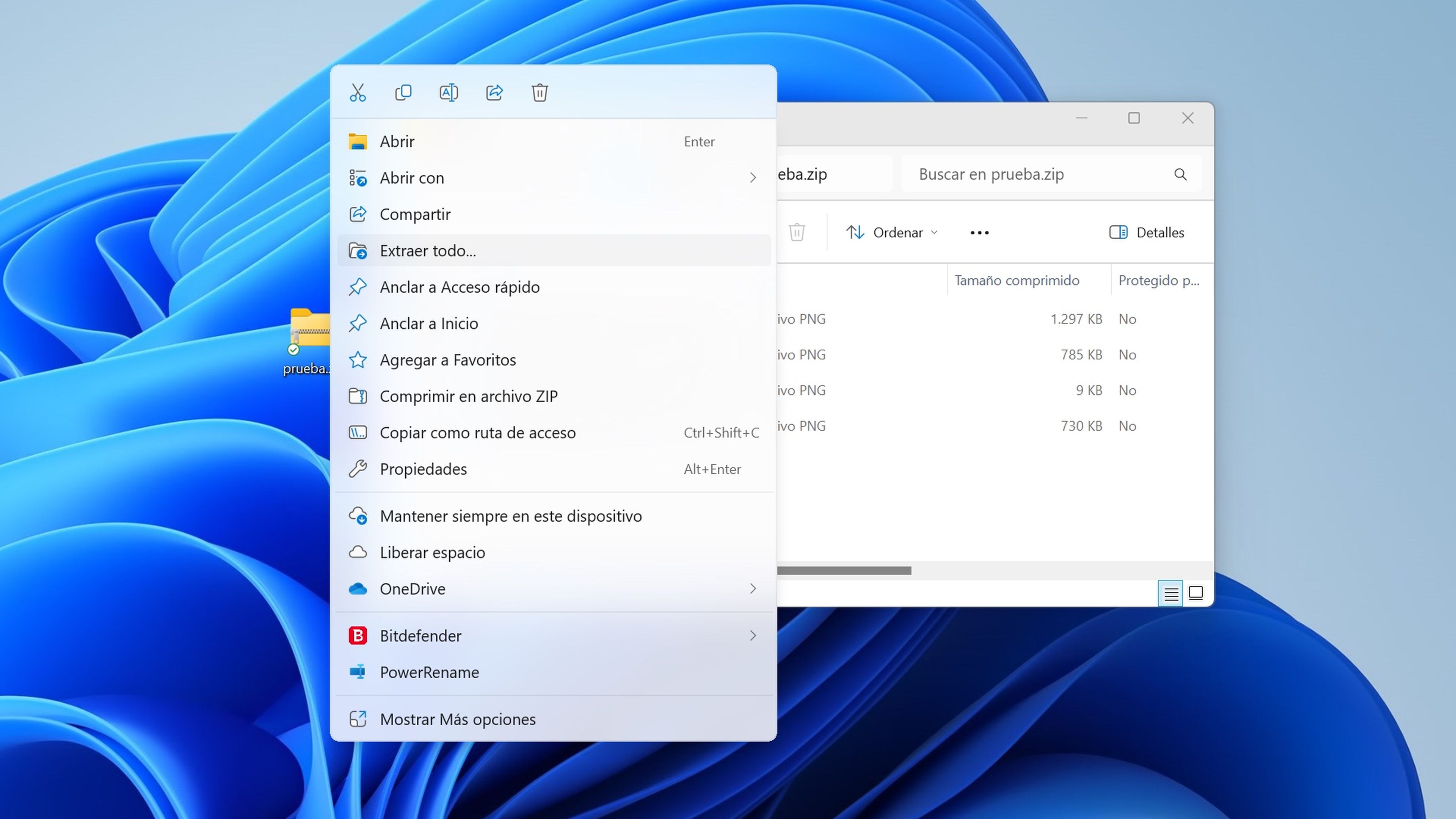 Cómo descomprimir archivos en Windows 10 y 11