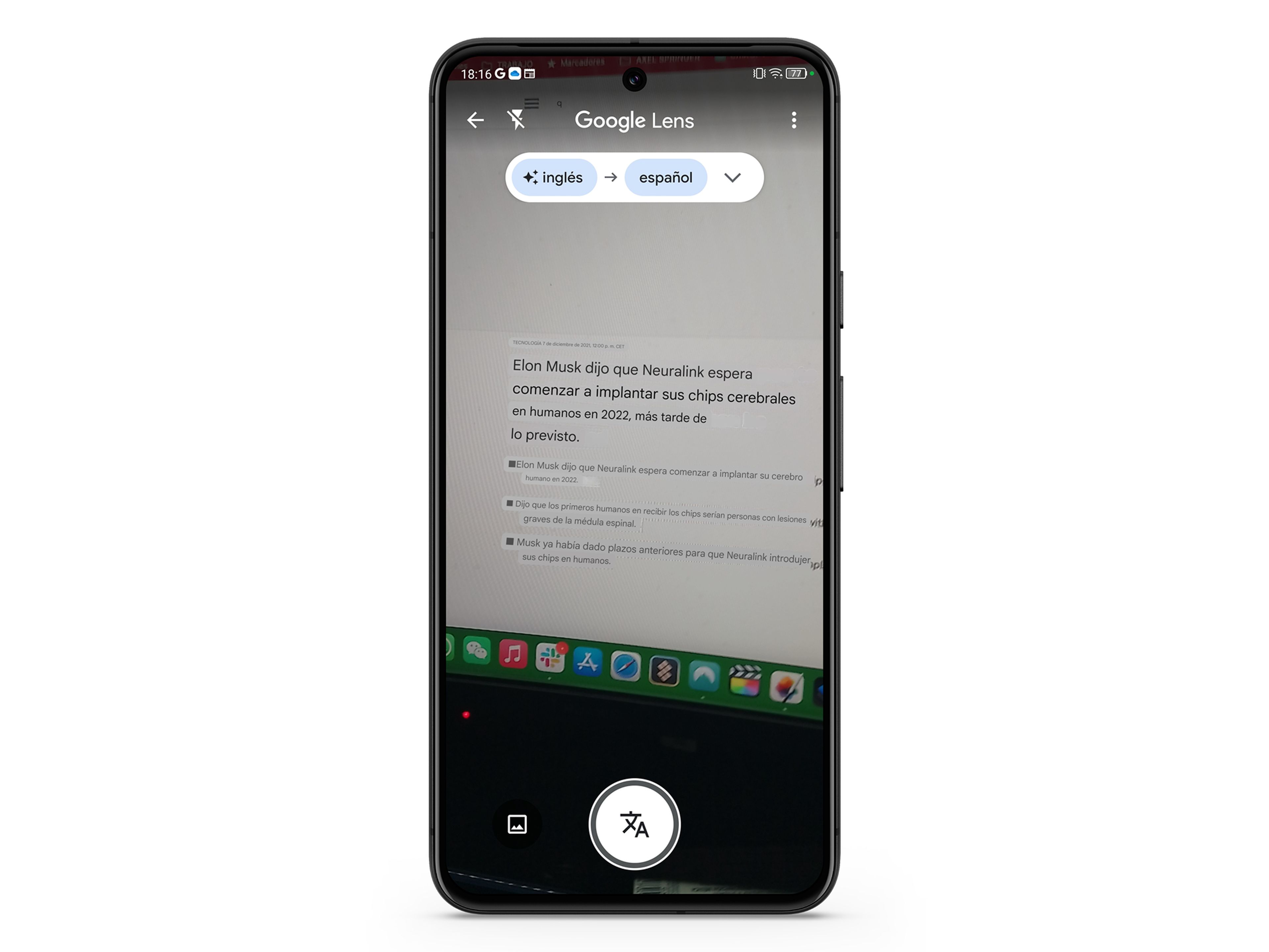 Cómo utilizar Google Translate en el móvil: cámara
