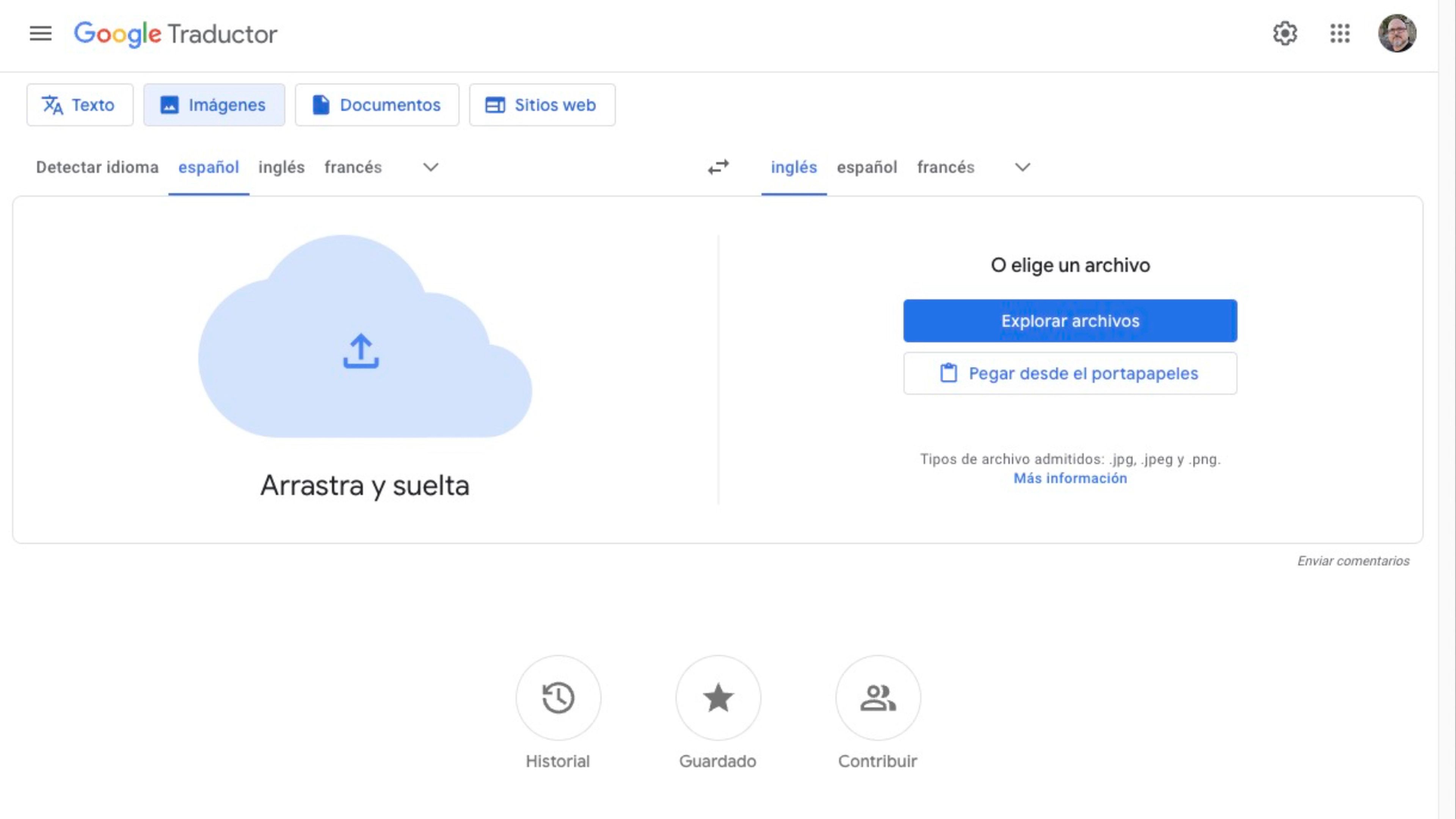 Cómo utilizar Google Translate en el ordenador: imágenes