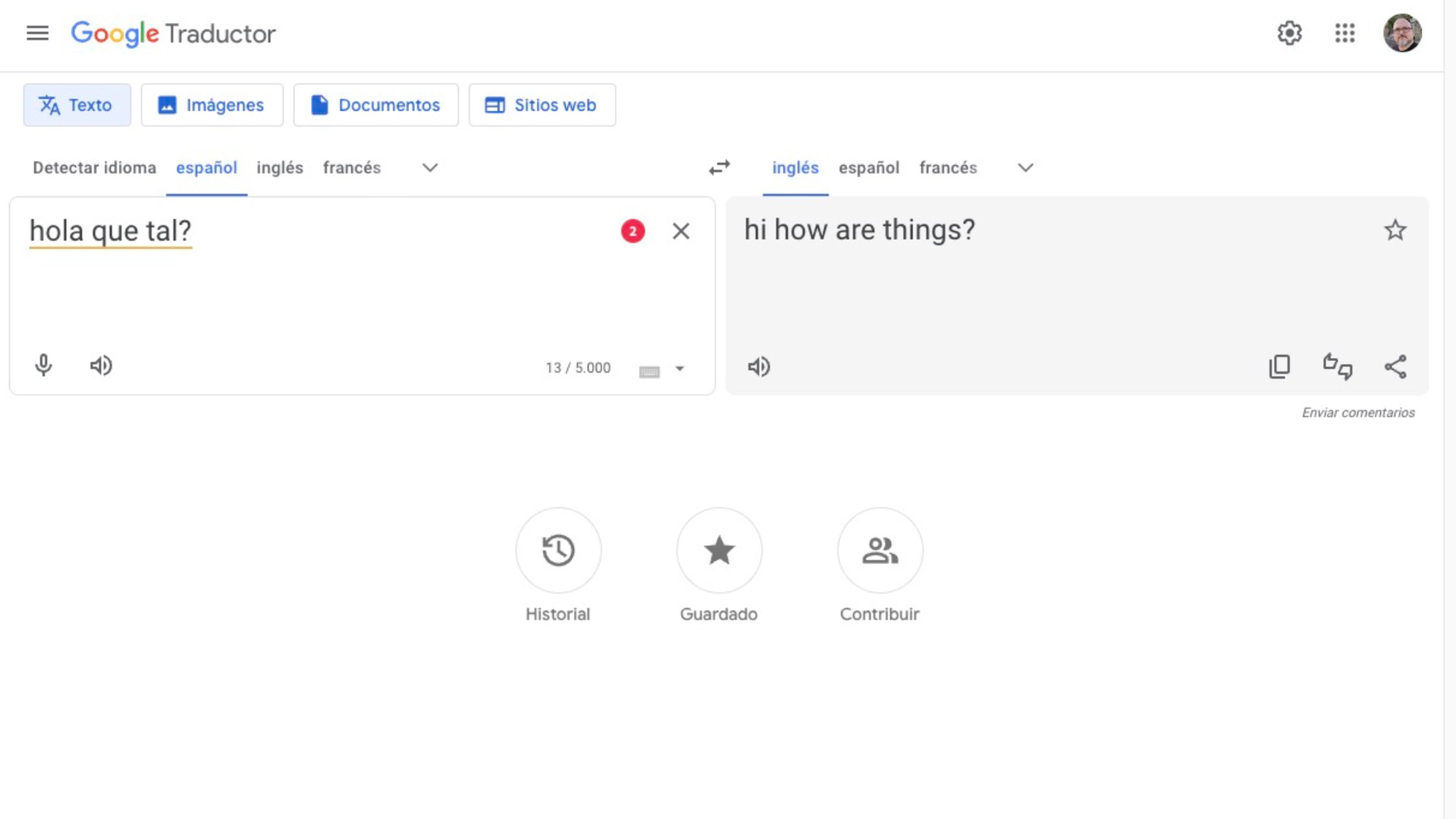 Cómo utilizar Google Translate en el ordenador: texto