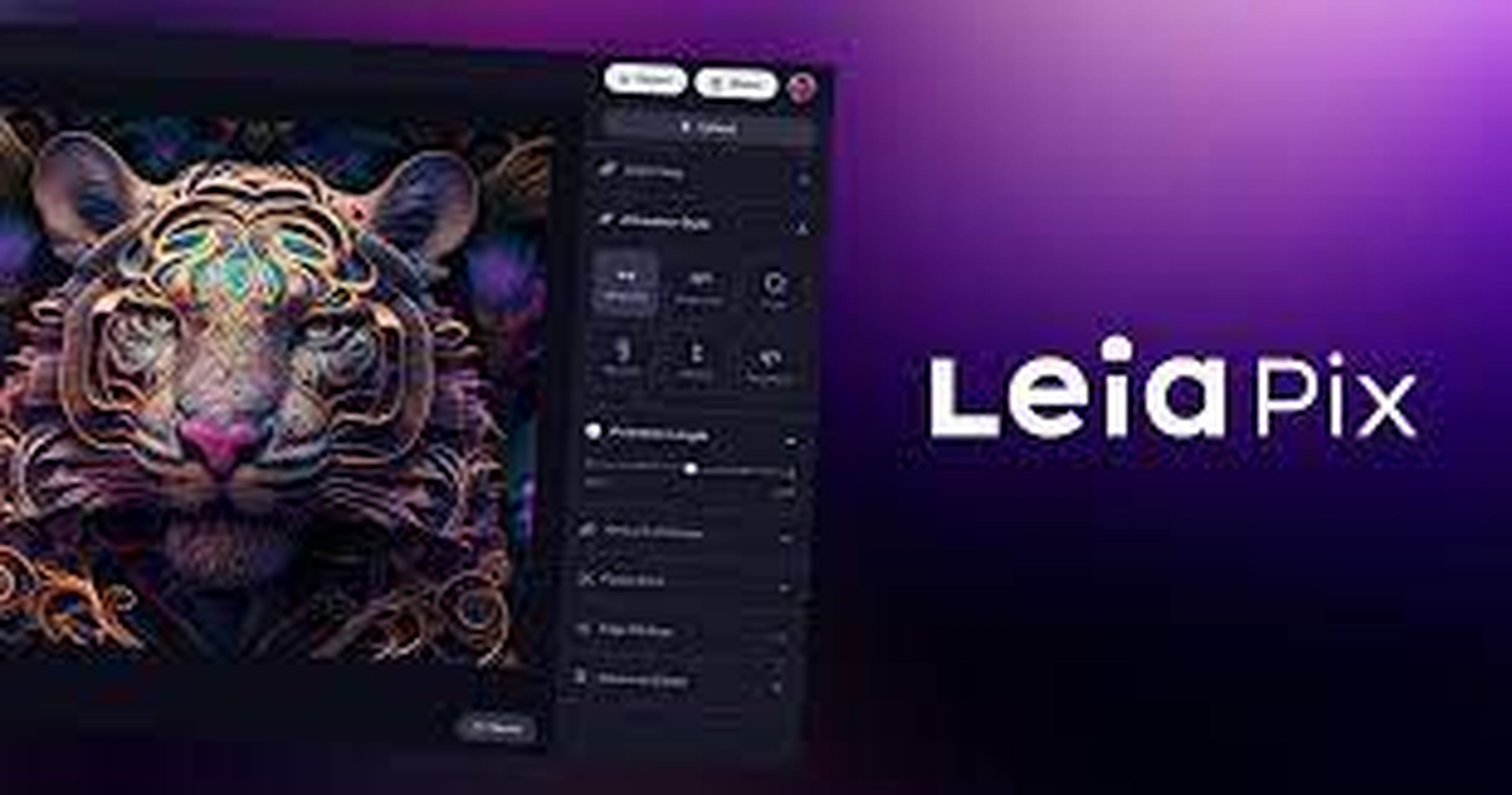 Creación de imágenes con LeiaPix