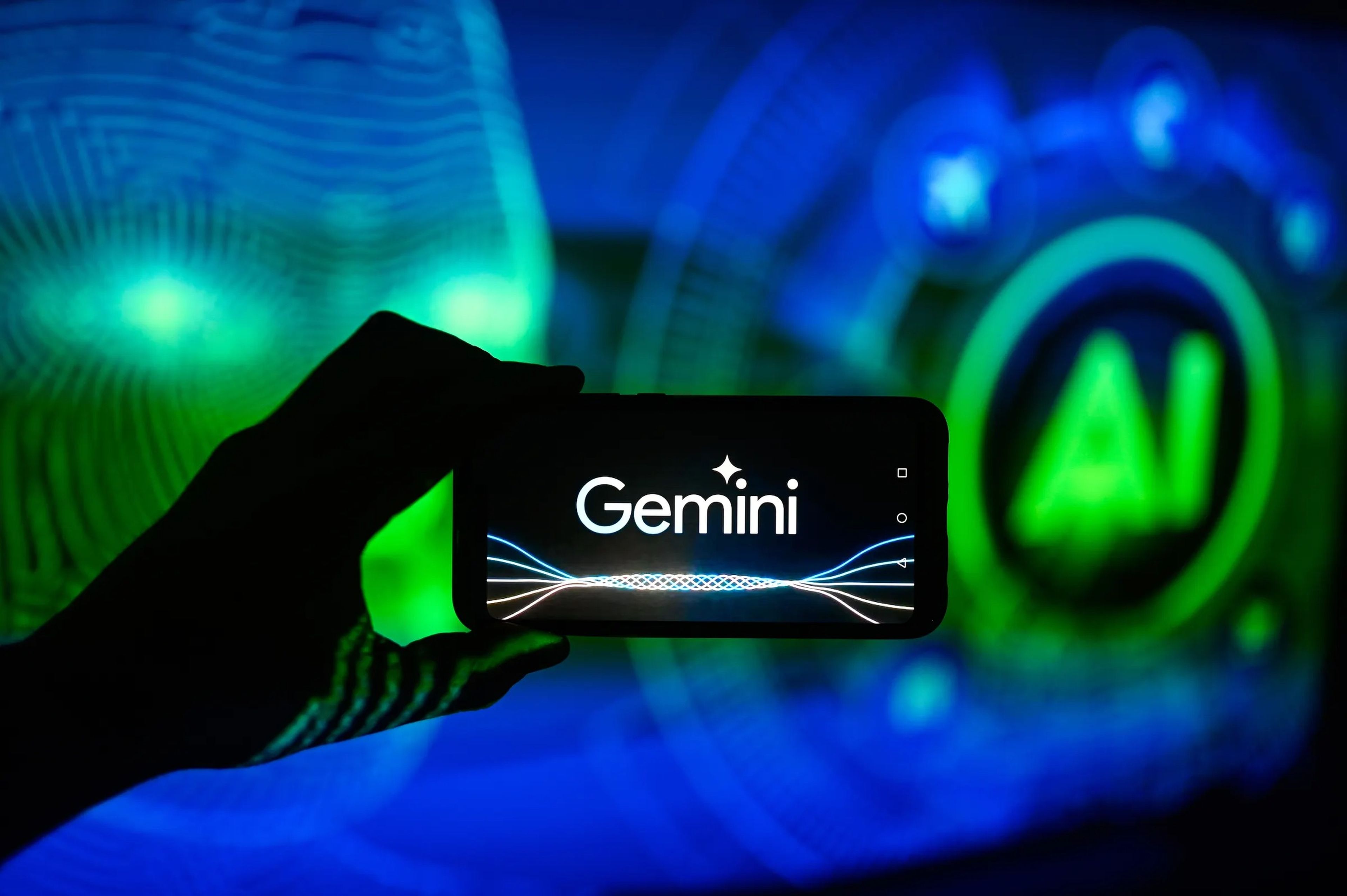 Una ilustración del asistente de inteligencia artificial de Google, Gemini.
