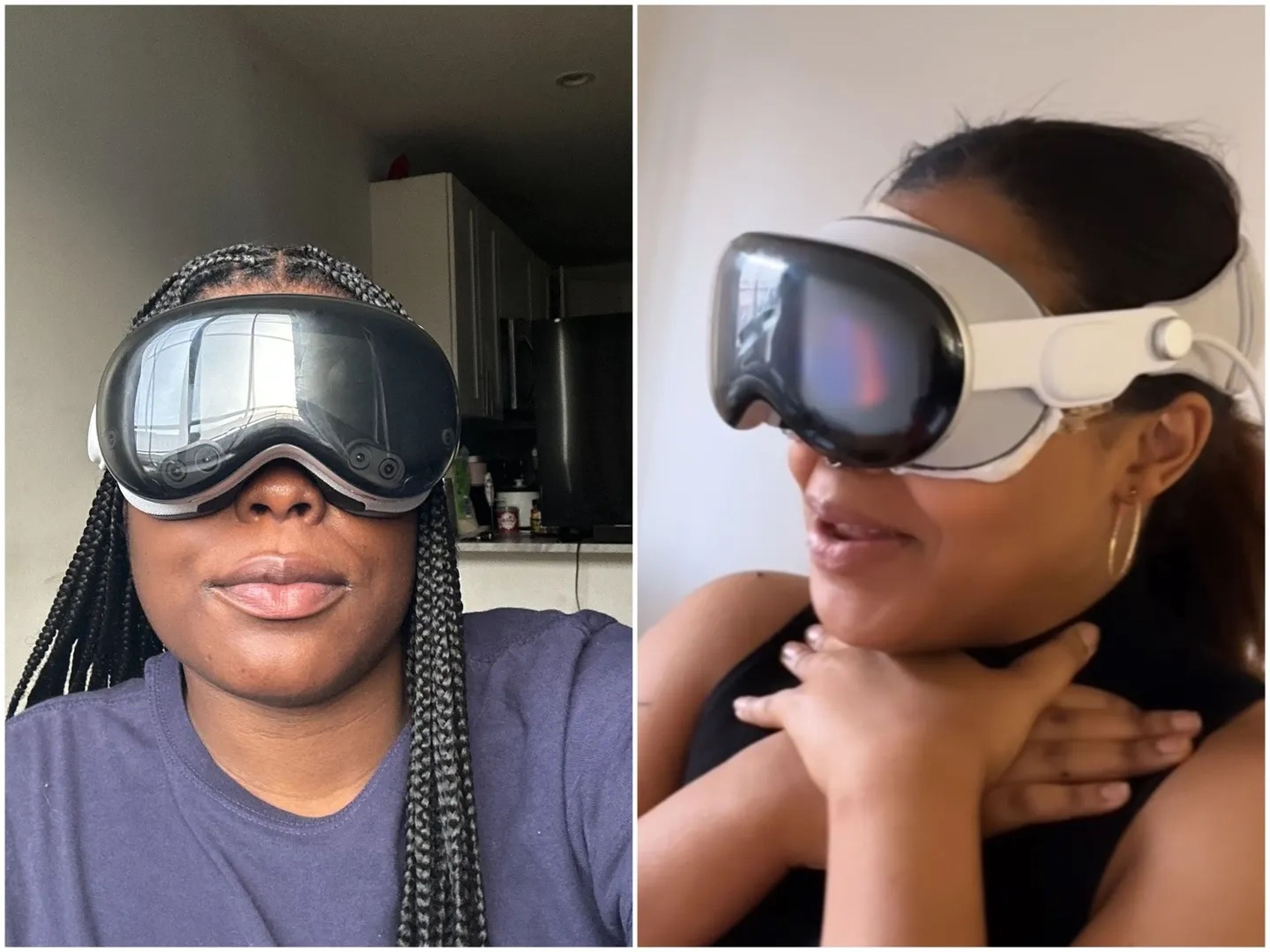 Jordan Hart and a woman wearing the Apple Vision Pro