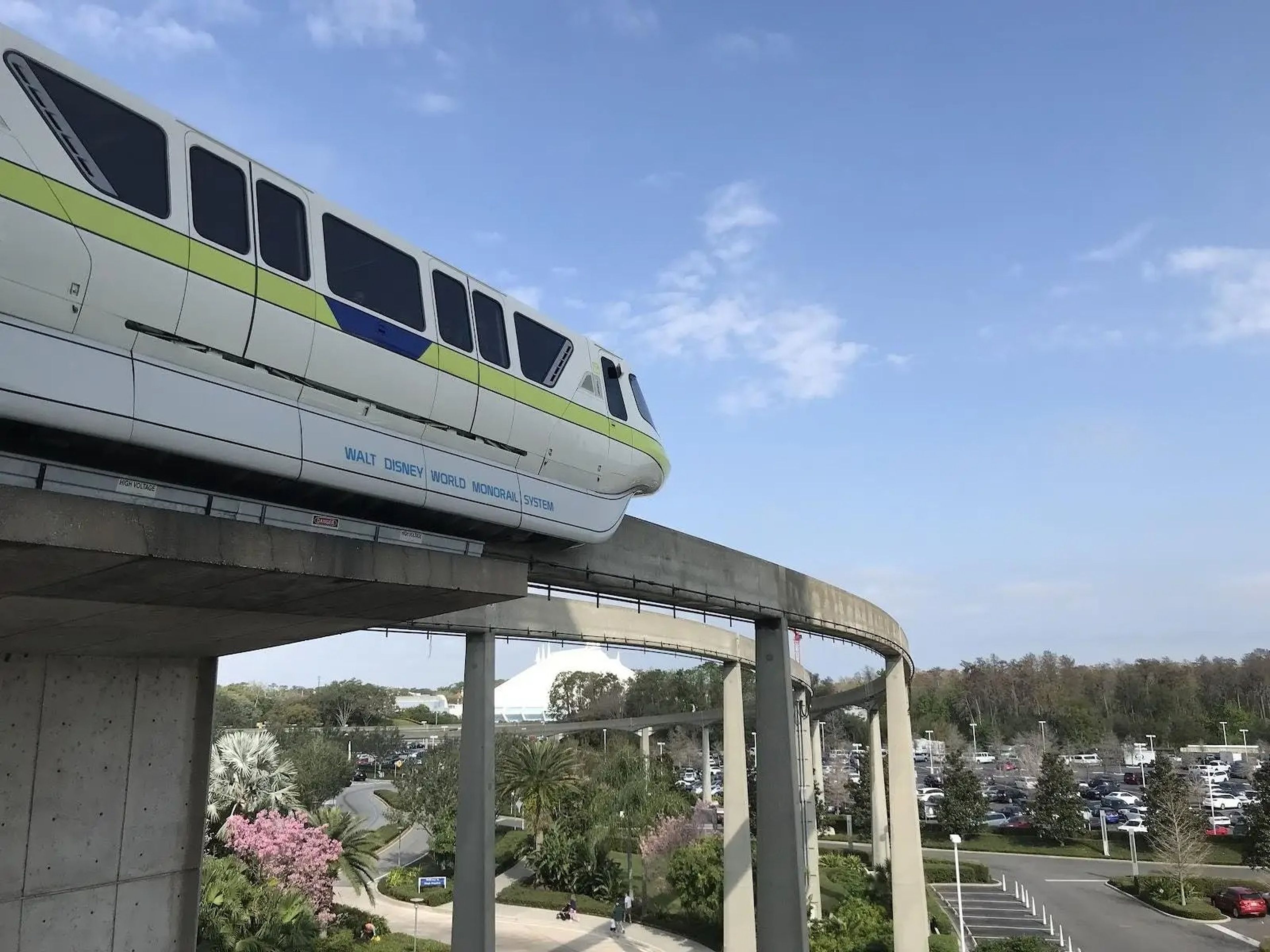 the monorail at disney world in florida
