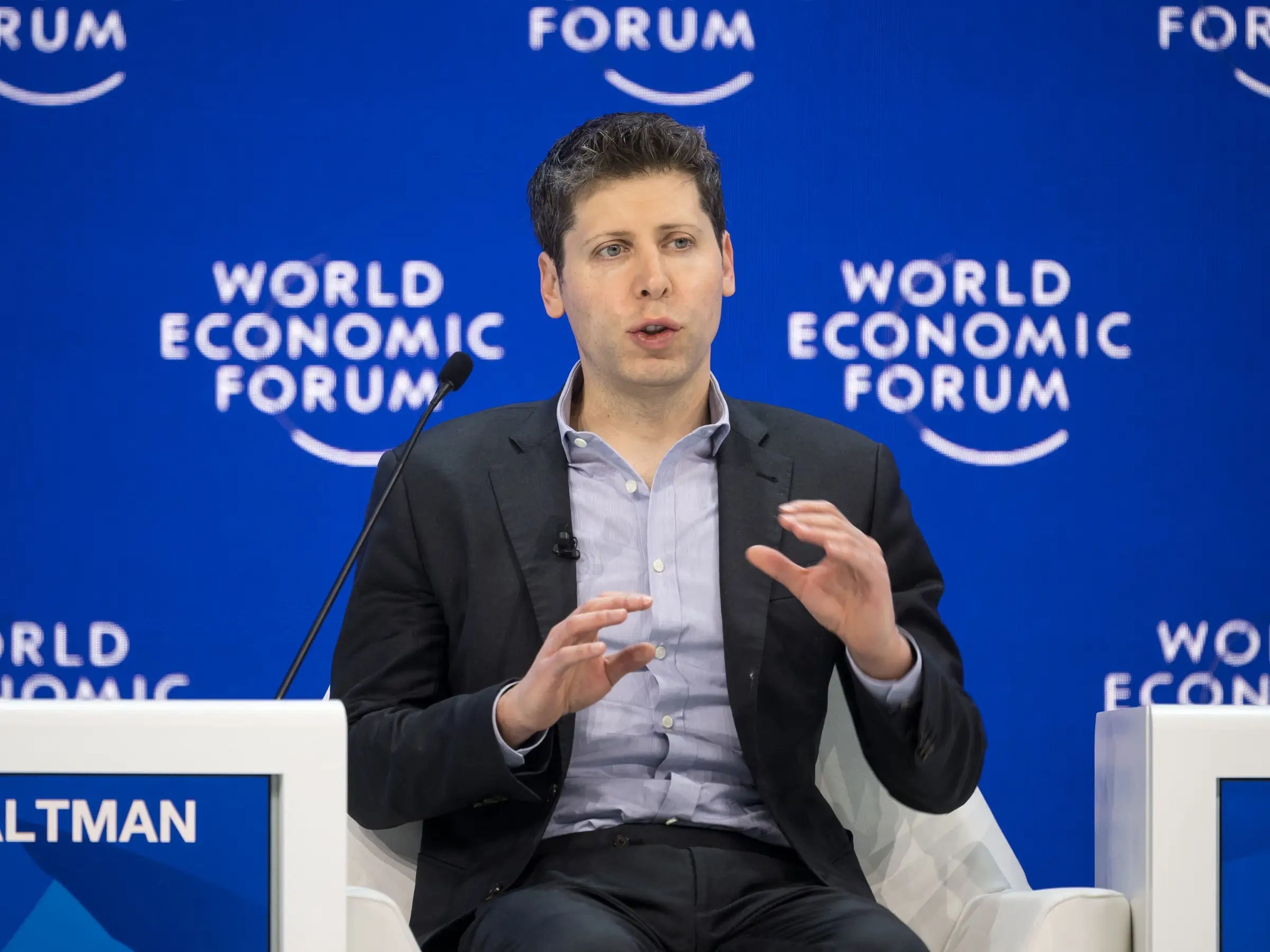 Sam Altman, CEO de OpenAI, intervino en el Foro Económico Mundial de Davos (Suiza).