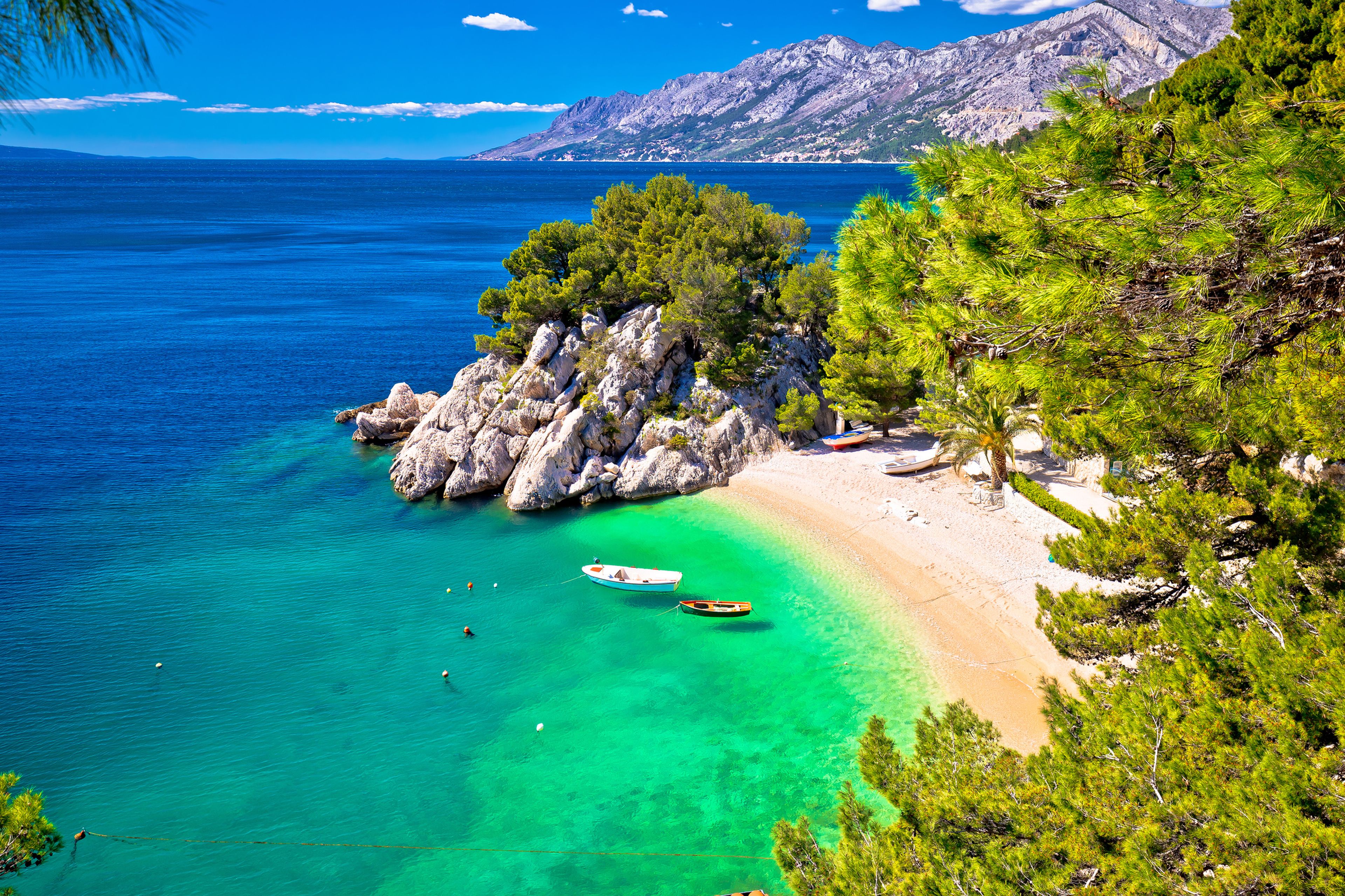 Playa de Punta Rata (Brela, Riviera de Makarska, Croacia)