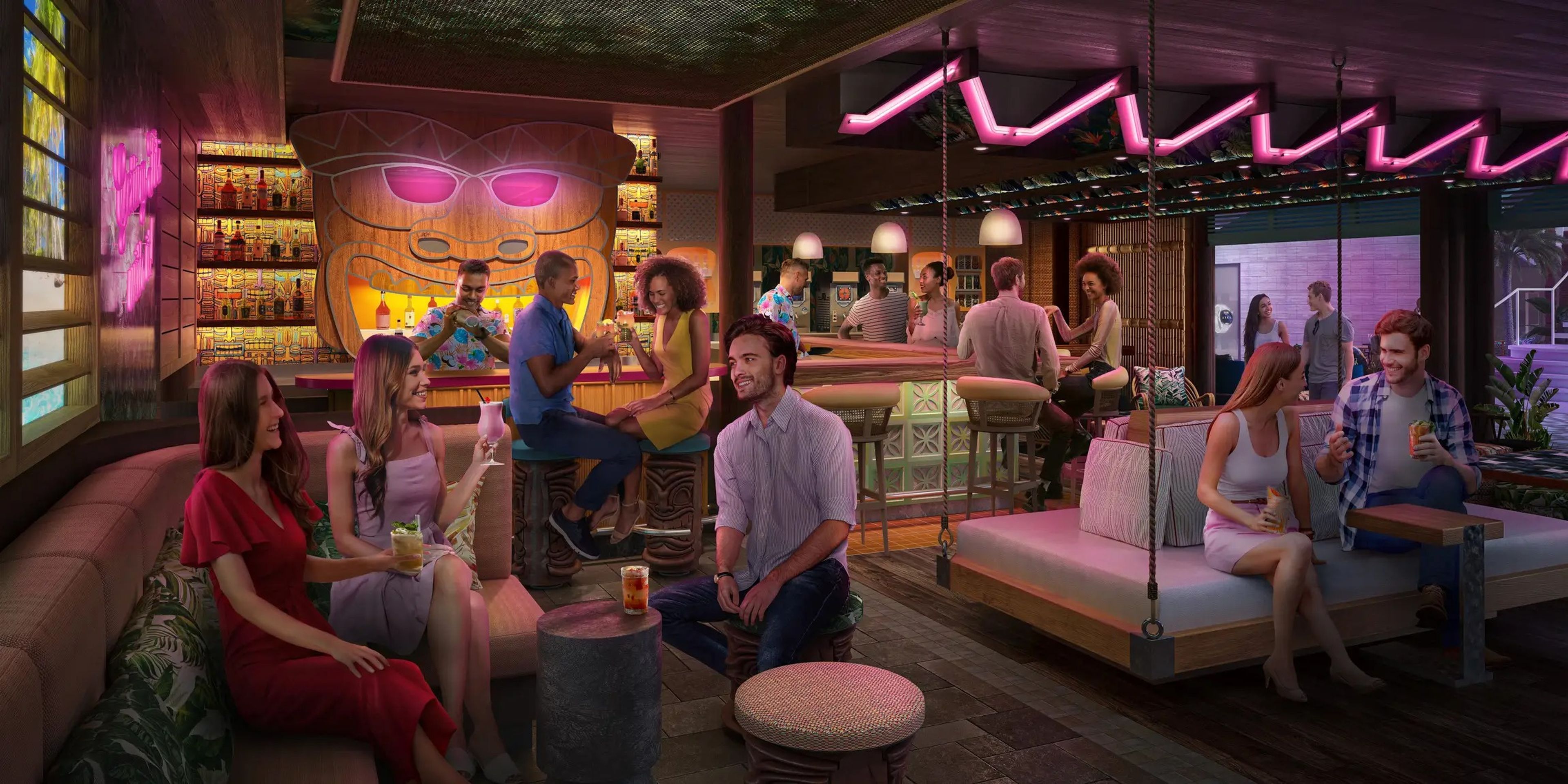 El nuevo bar Pesky Parrot servirá bebidas tropicales, como se muestra en la imagen.