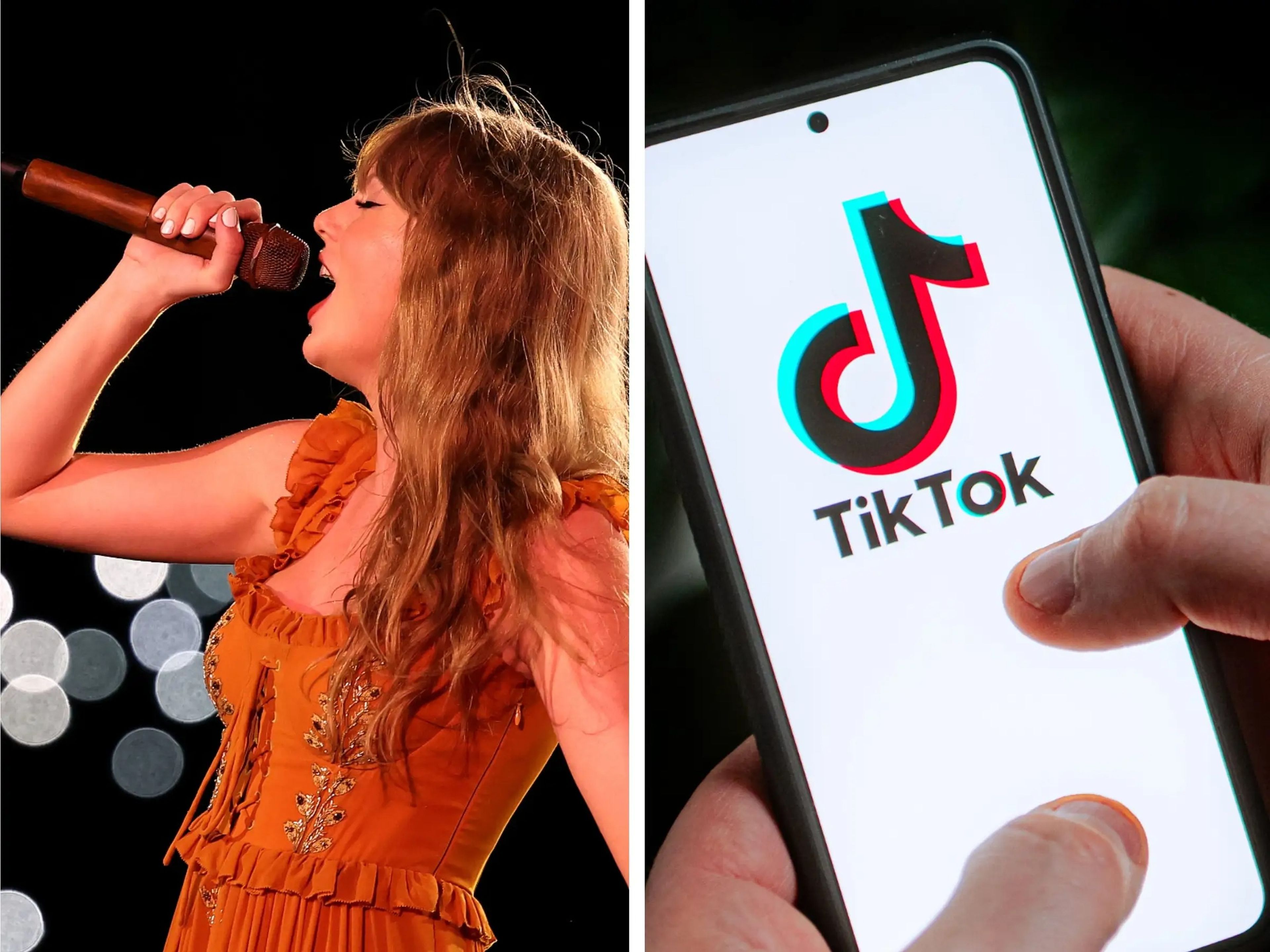 La discográfica de Taylor Swift, Universal Music Group, está enzarzada en una batalla con TikTok.