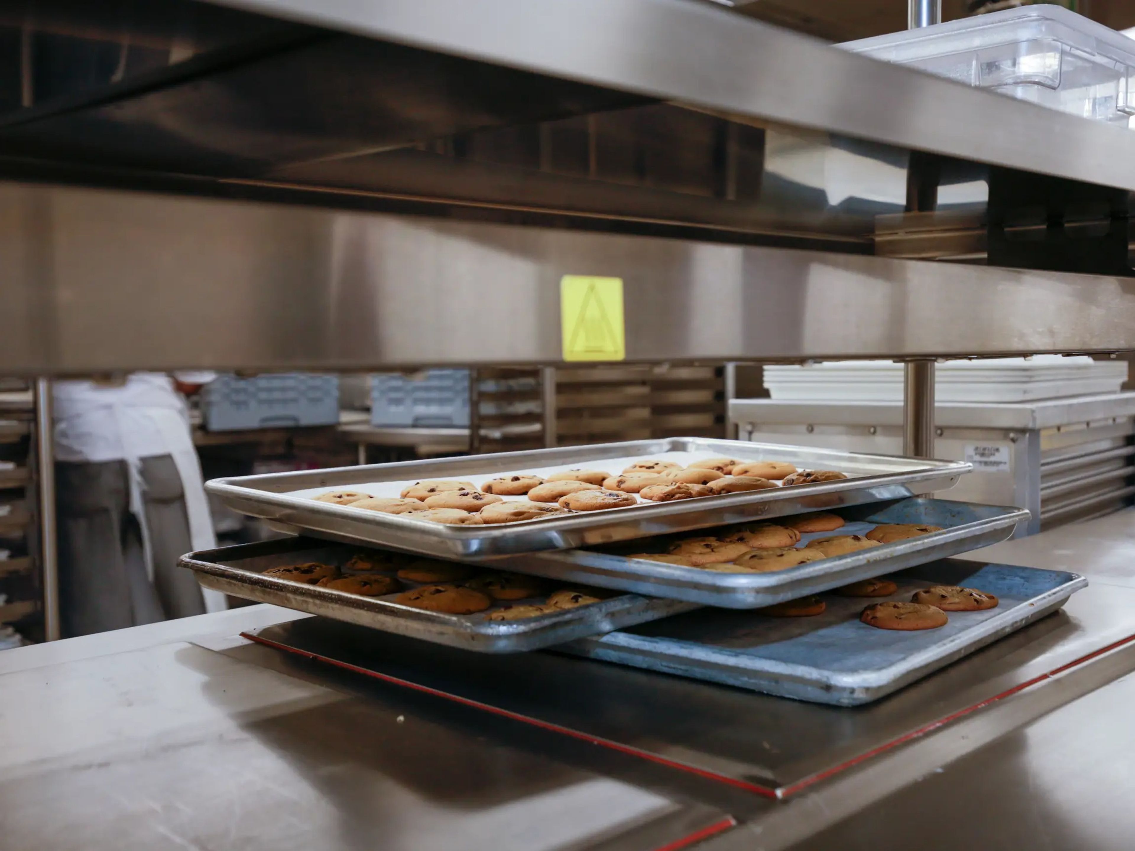 trays of cookies in a kitchen on Royal Caribbean's Icon of the Seas