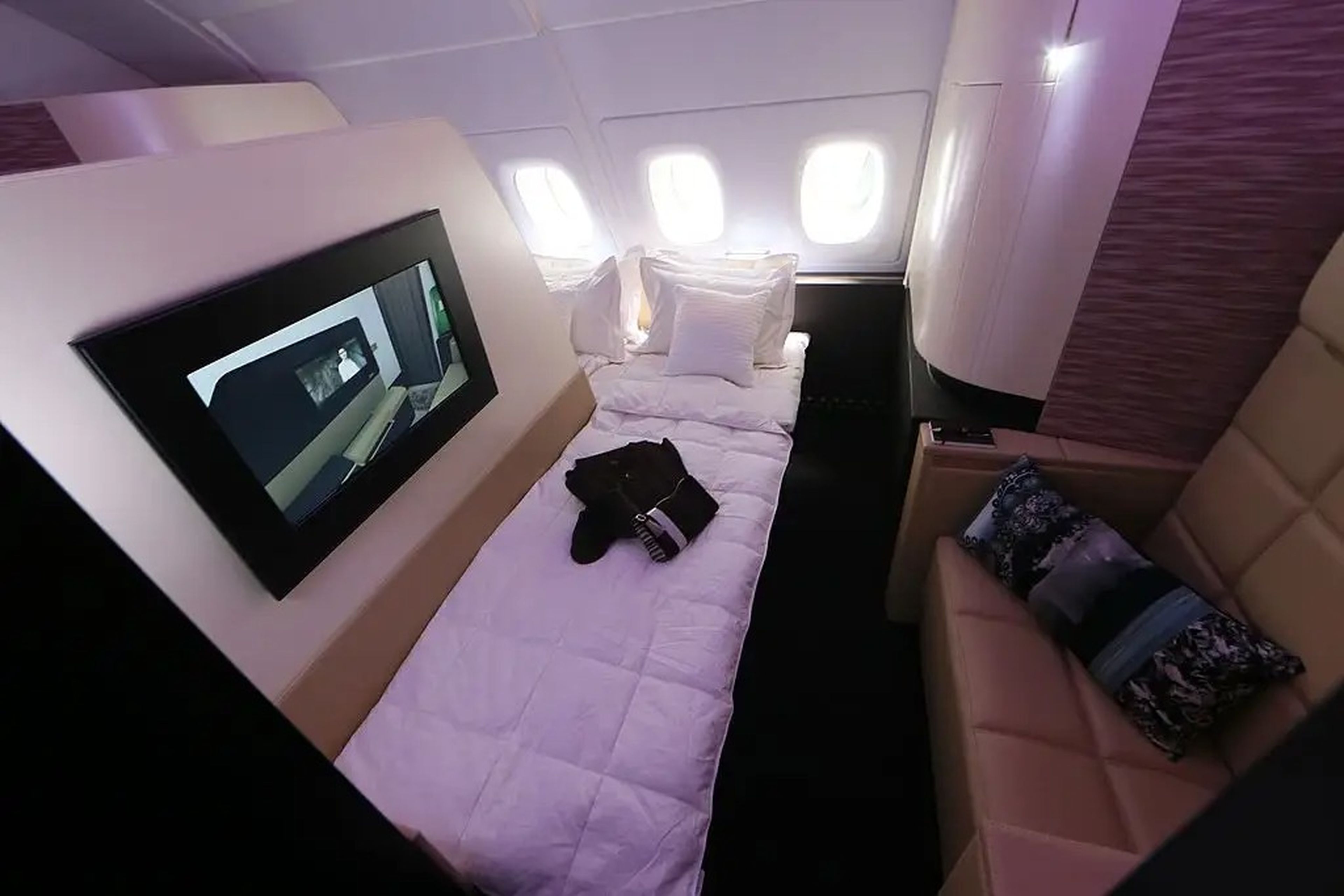 La suite The Apartament de un Airbus A380 de Etihad.