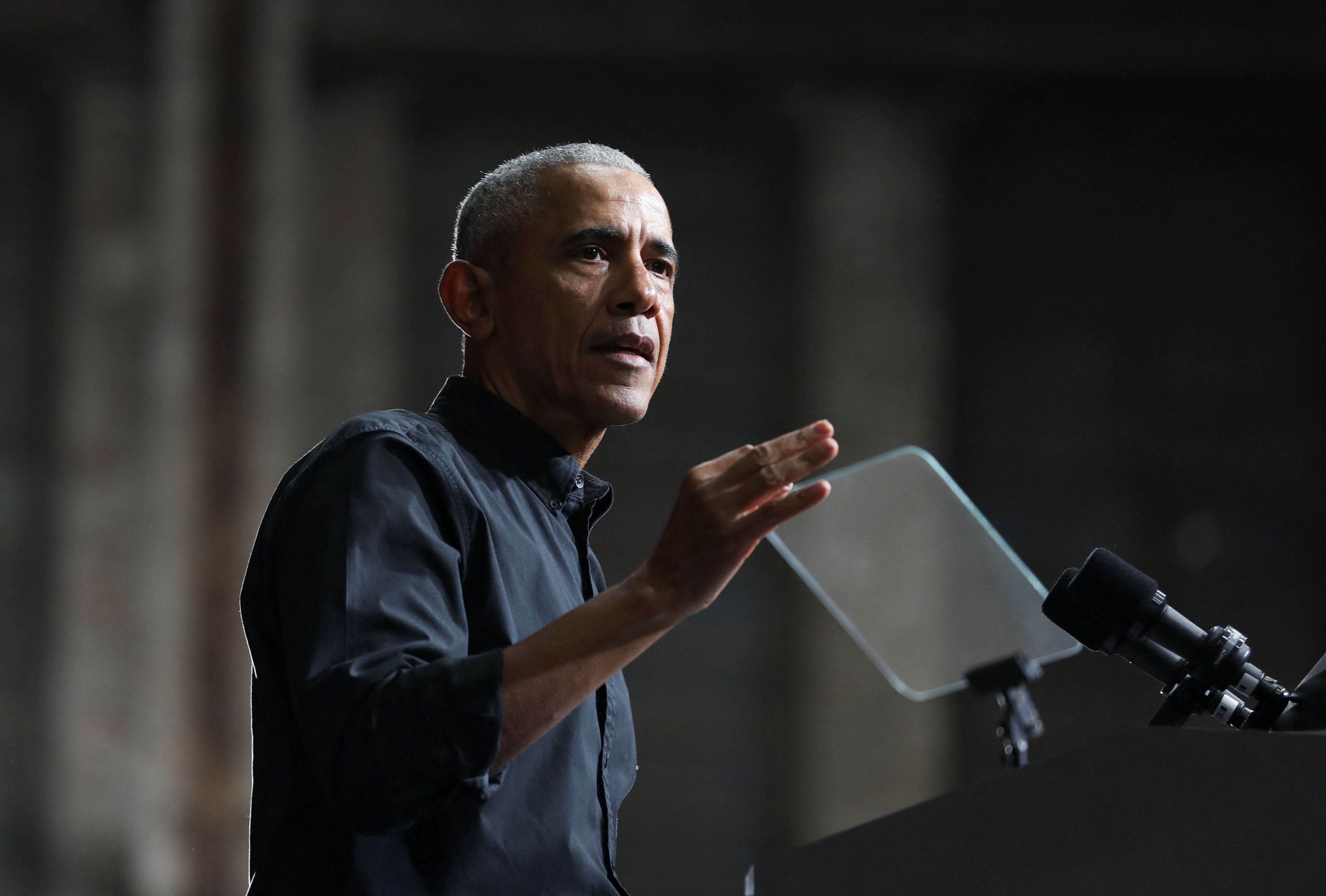 Barack Obama dando un discurso