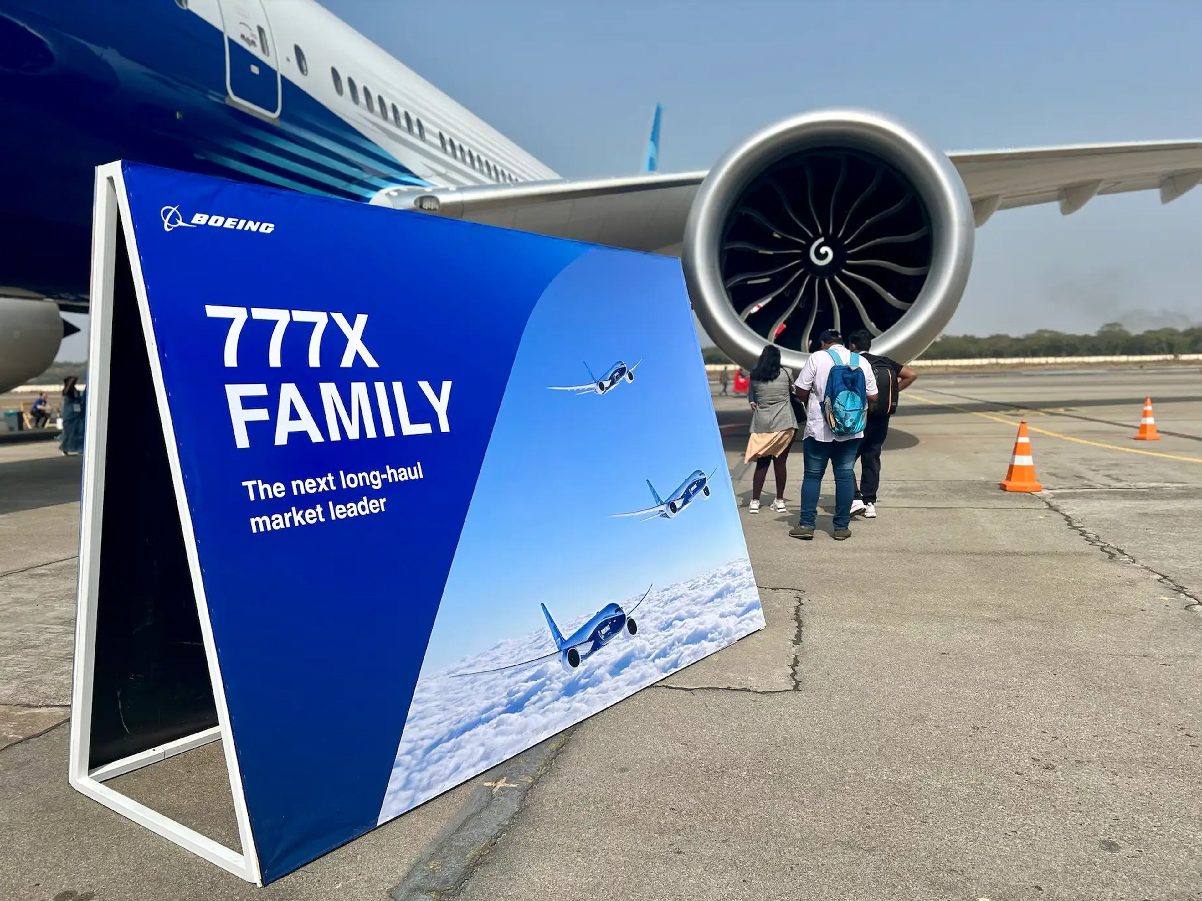 The Boeing 777X family has three variants: the 777-8, the 777-9, and the 777F freighter.