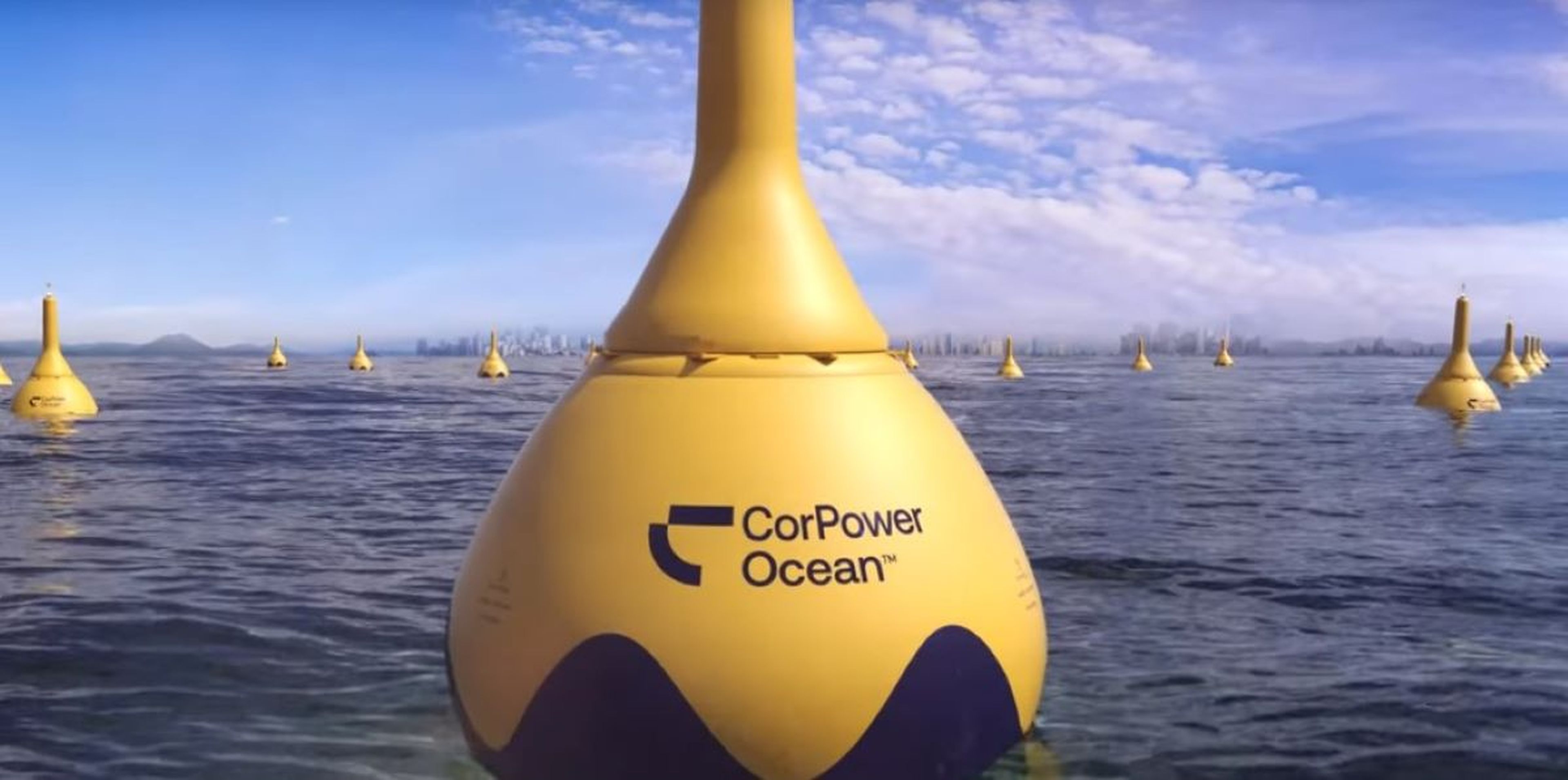 La boya de CorPorwer Ocean que aprovecha el oleaje para producir energía