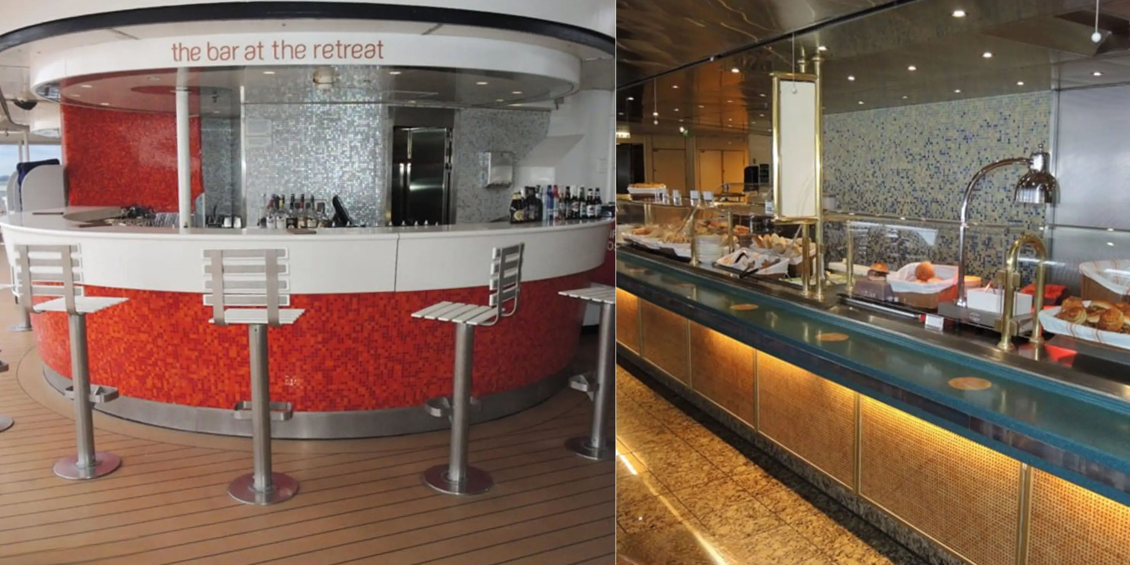 A principios de 2023, Victoria Cruises Line envió a Business Insider fotos de lo que sería el bufé del barco y uno de sus bares. La compañía indicó que los viajeros podían esperar cinco restaurantes y seis bares y salones.
