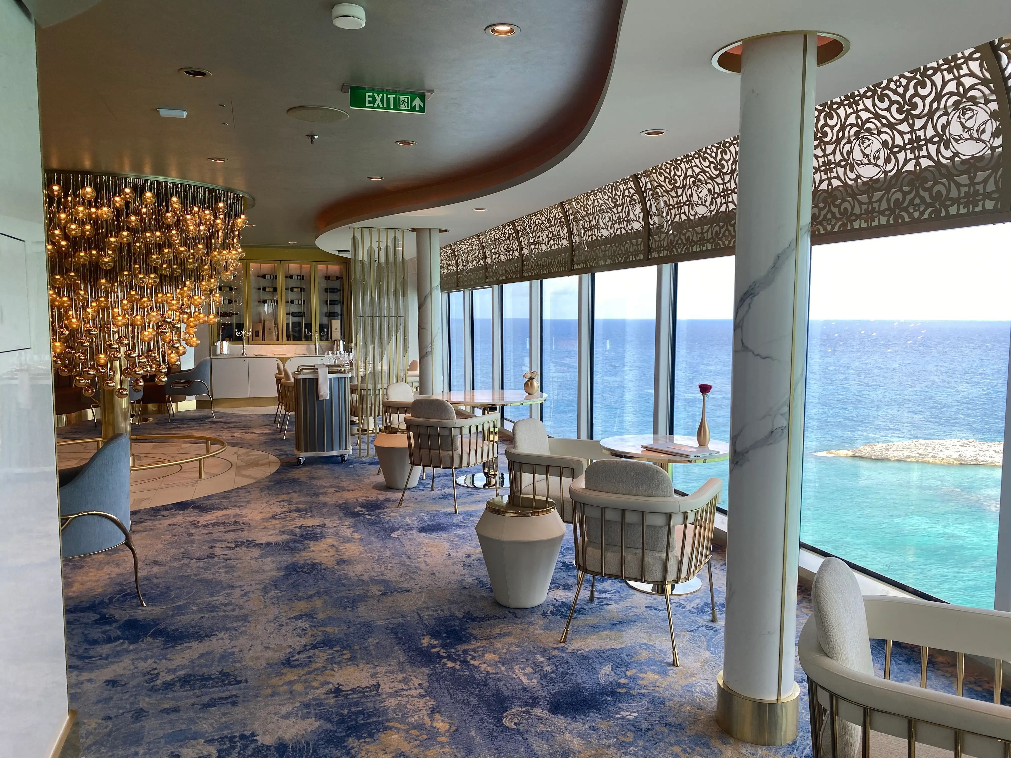fancy dining room on a disney cruise ship