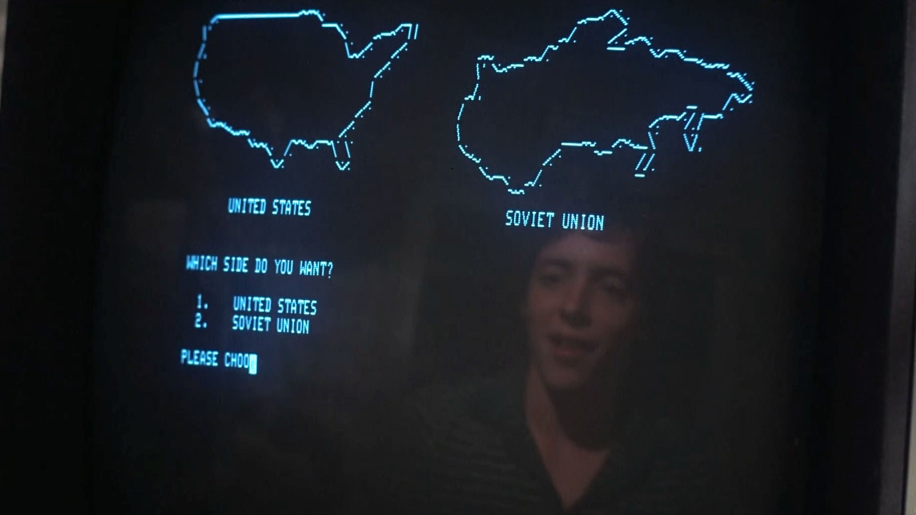 Un fragmento de la película WarGames de 1983.