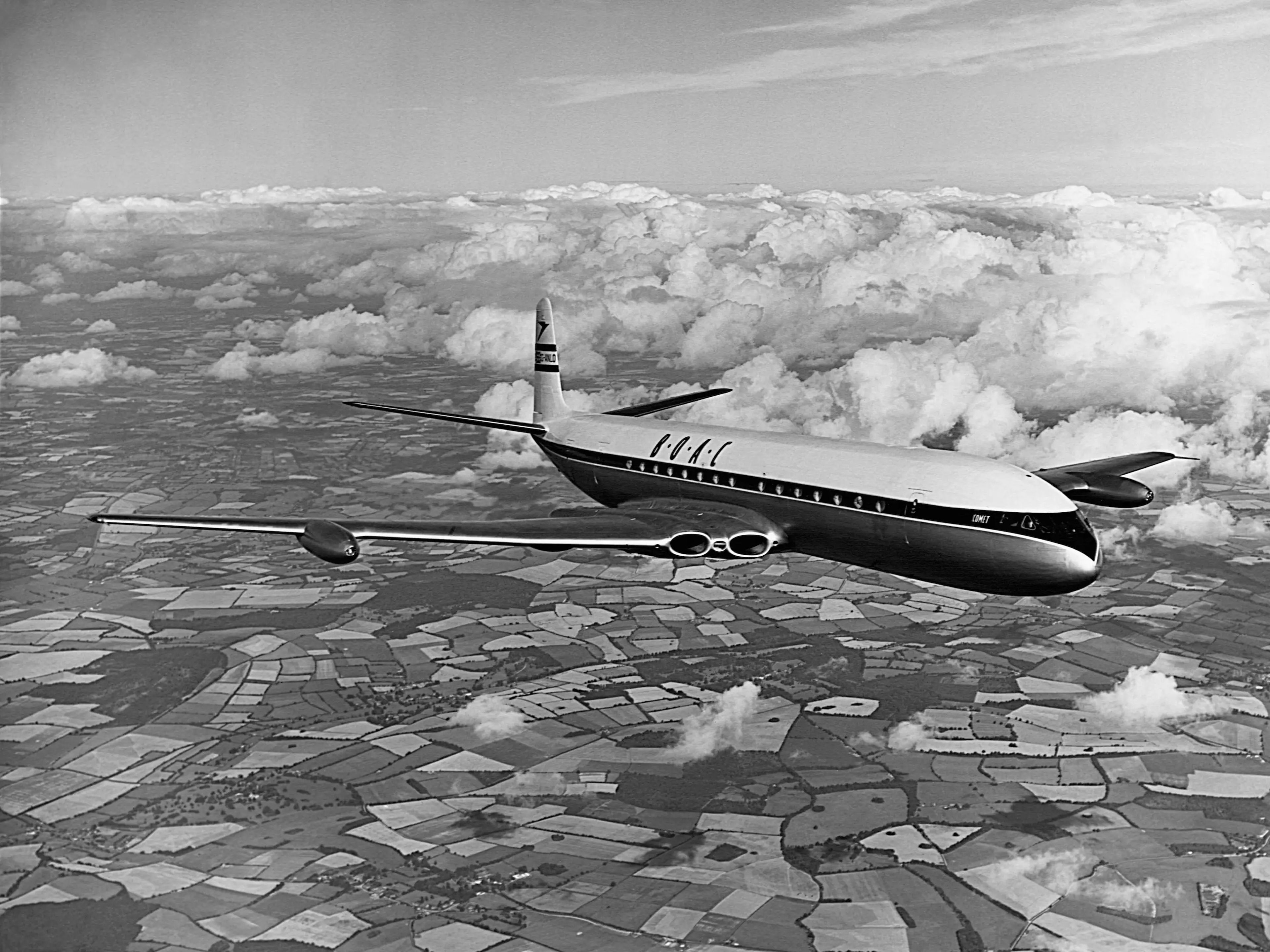 Un avión Comet 3.