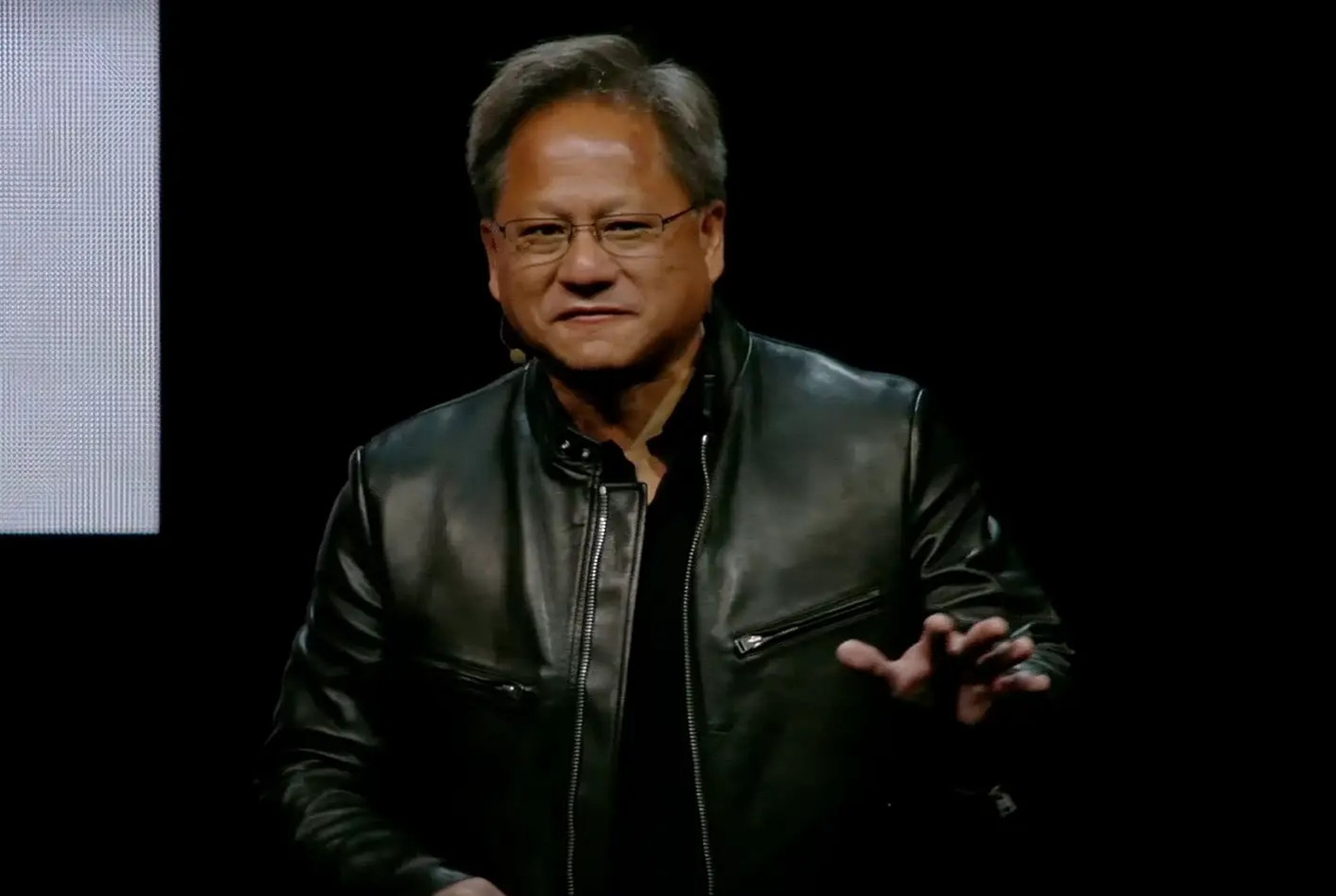 Huang en una presentación de Nvidia en 2017.