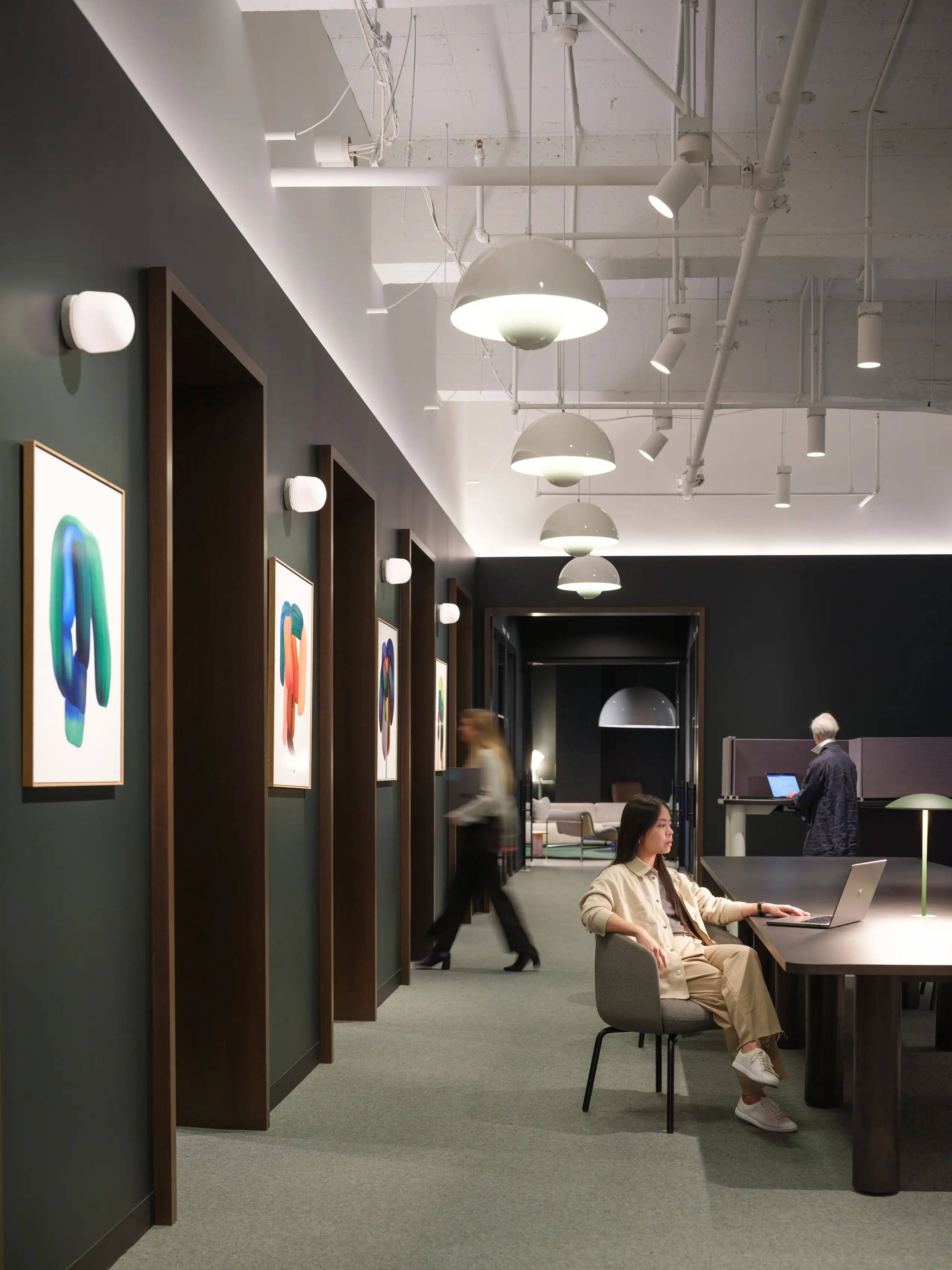 La oficina de Gensler en San Francisco incluye una zona para trabajar en silencio.