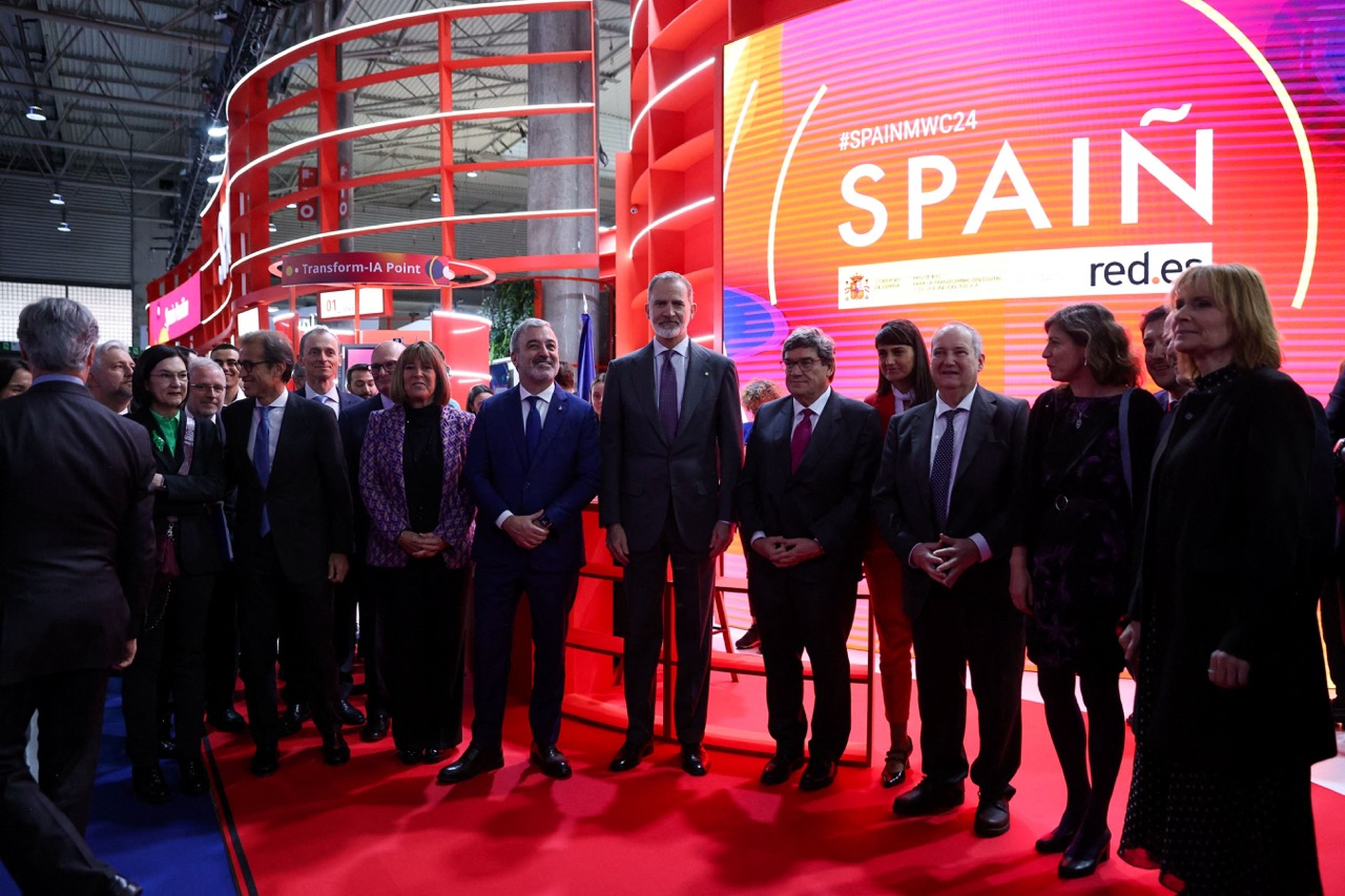 Pabellón de España en el Mobile World Congress 2024 de Barcelona.