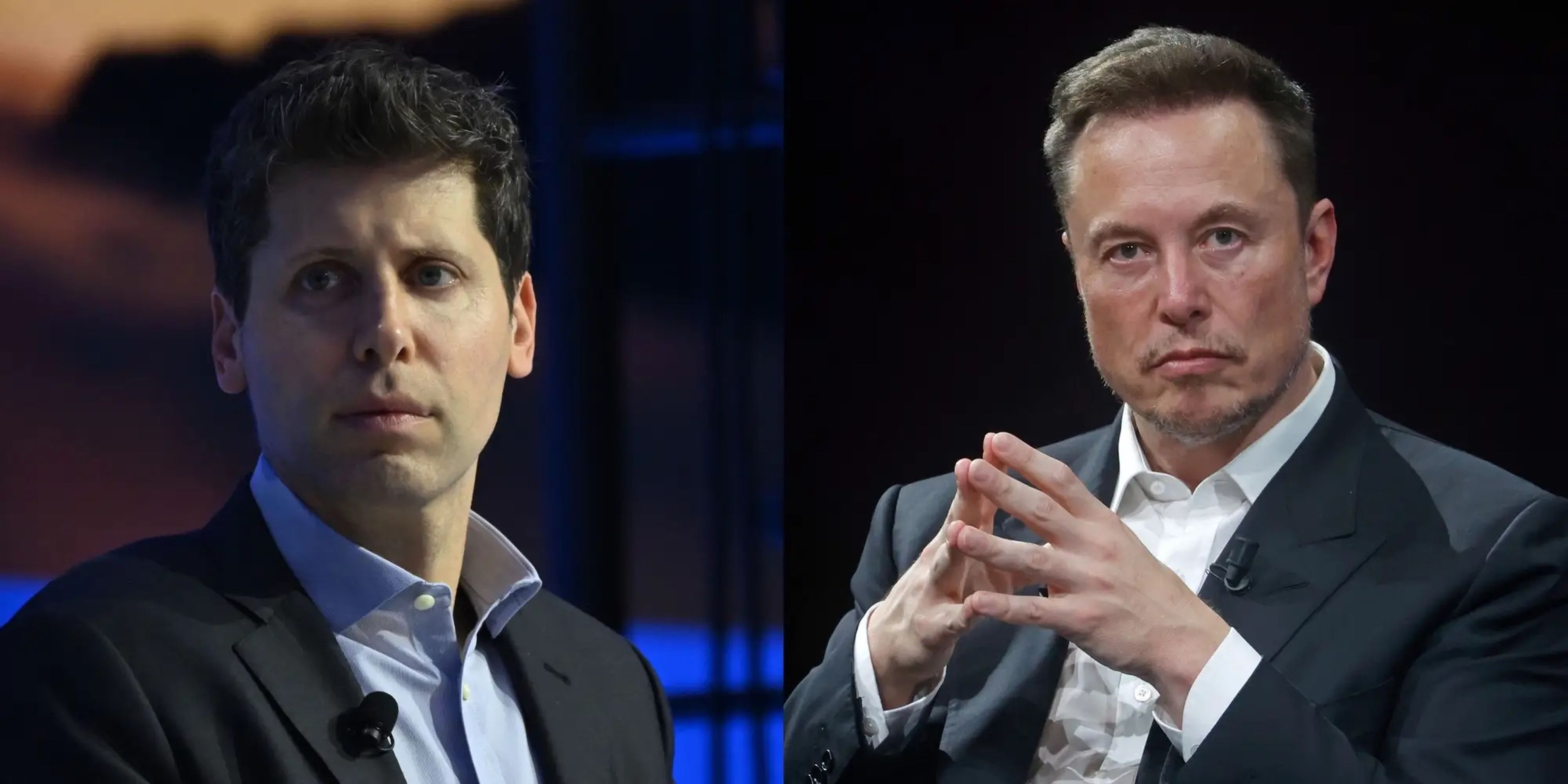Sam Altman, CEO de OpenAI, y Elon Musk, CEO de Tesla, X o SpaceX, entre otras.