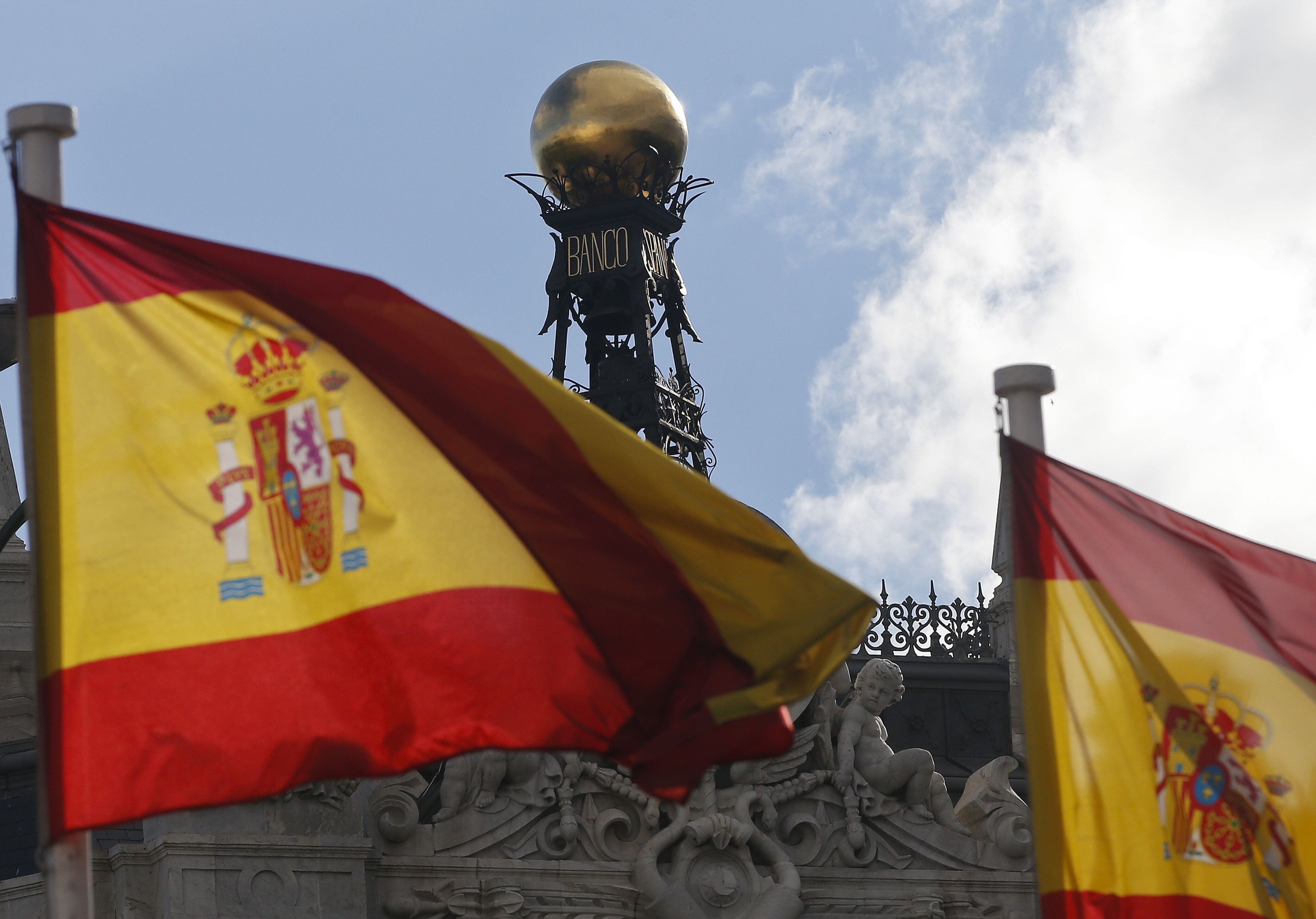 Banco de España. Bandera de España.