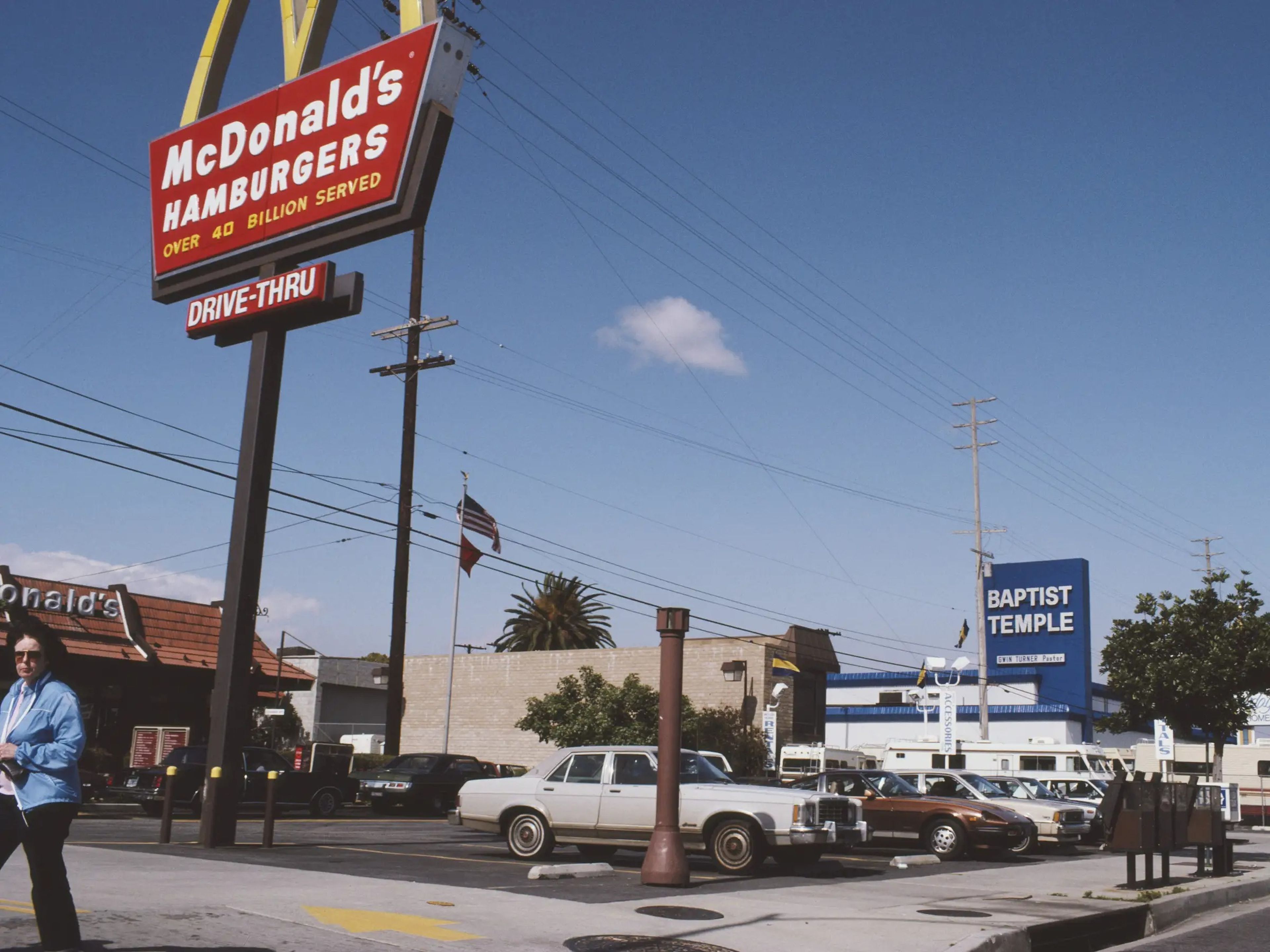 Un McDonald's de Los Ángeles, marzo de 1983.