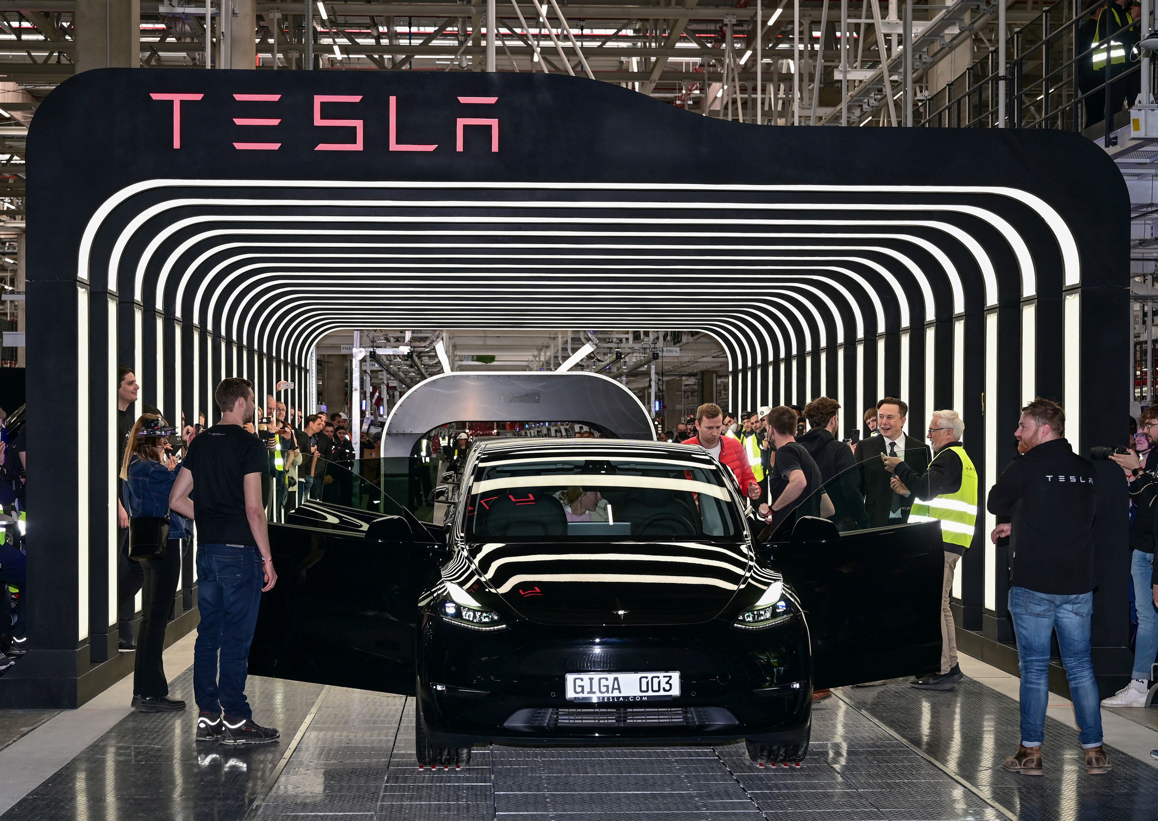Una fábrica de Tesla