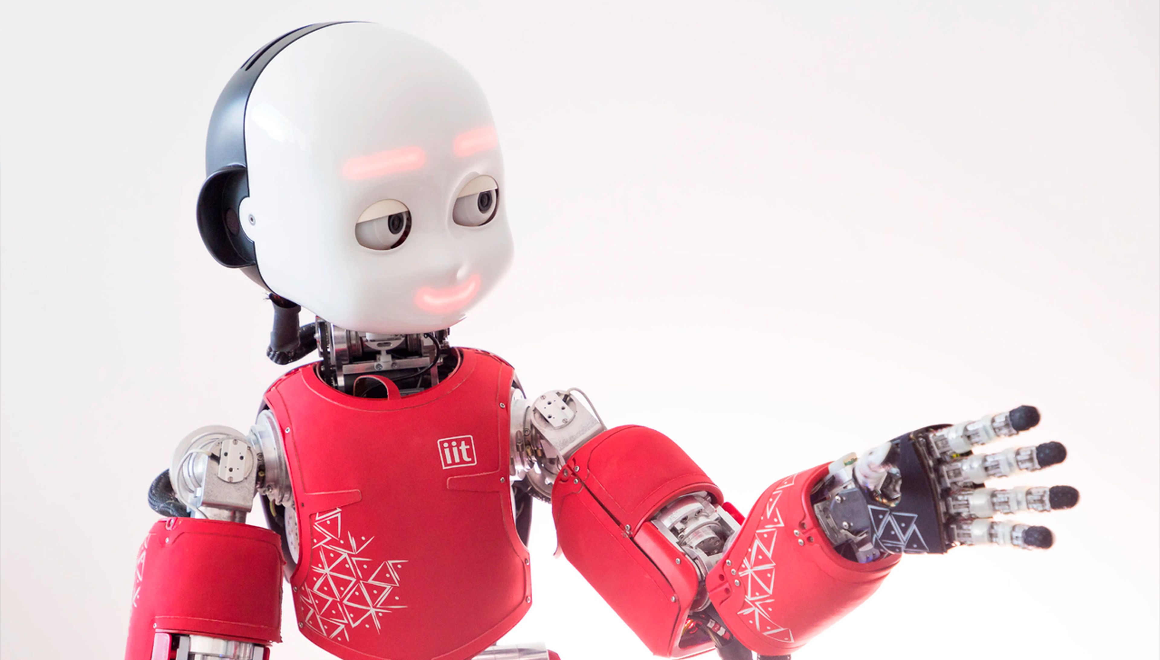 iCub, el robot humanoide de investigación del Istituto Italiano di Tecnologia.