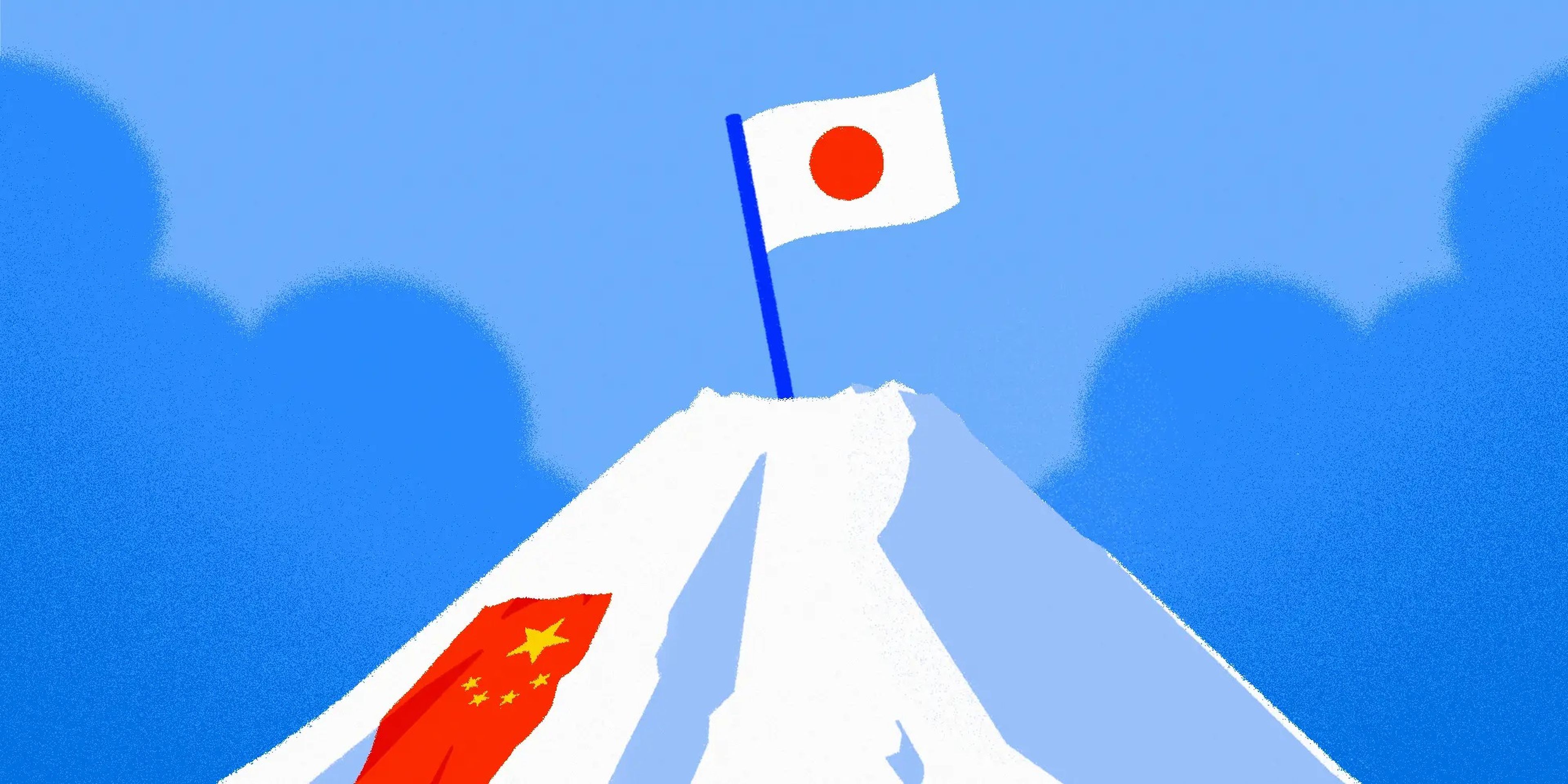 Una bandera de Japón