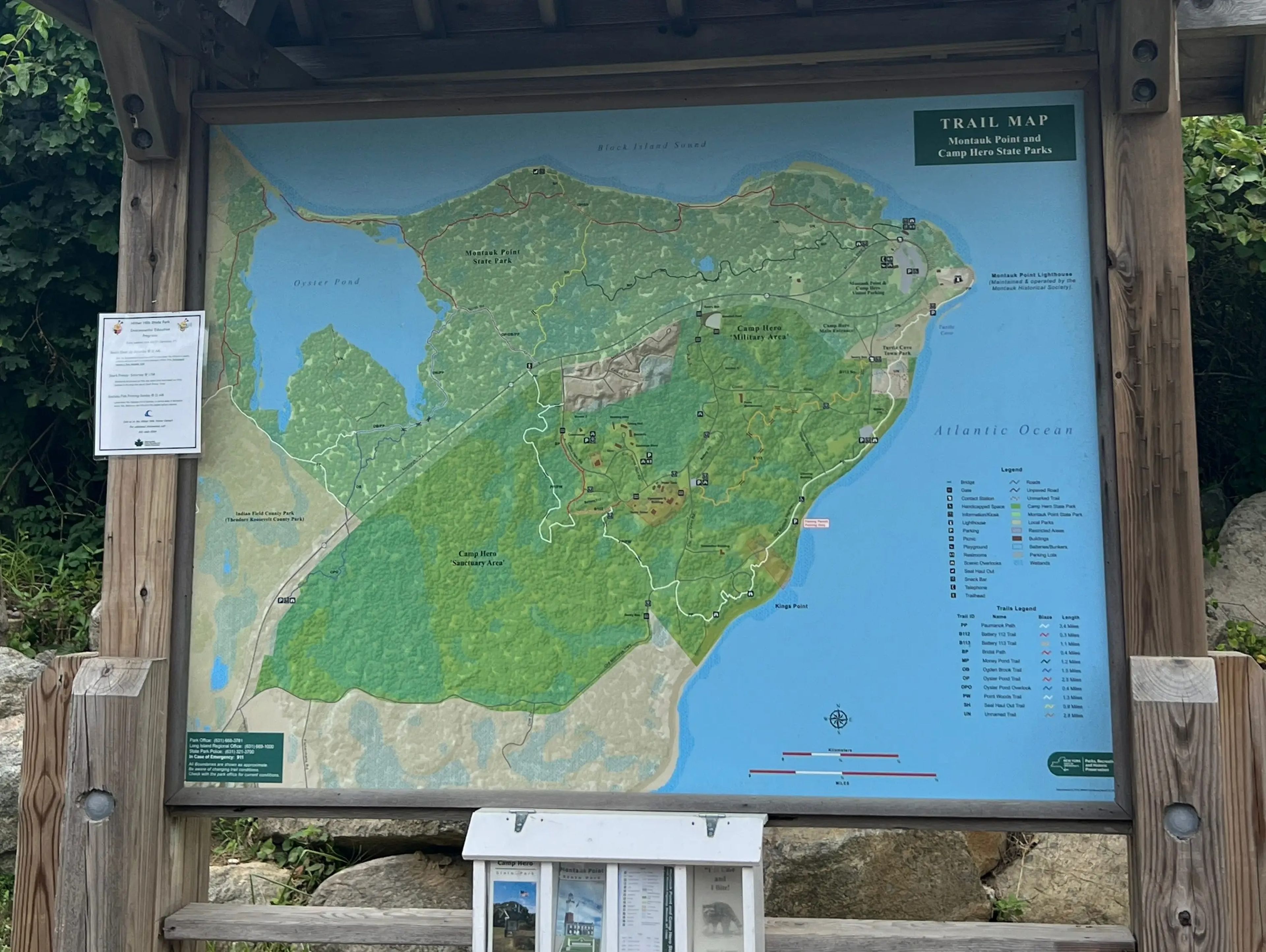 Un mapa del parque.