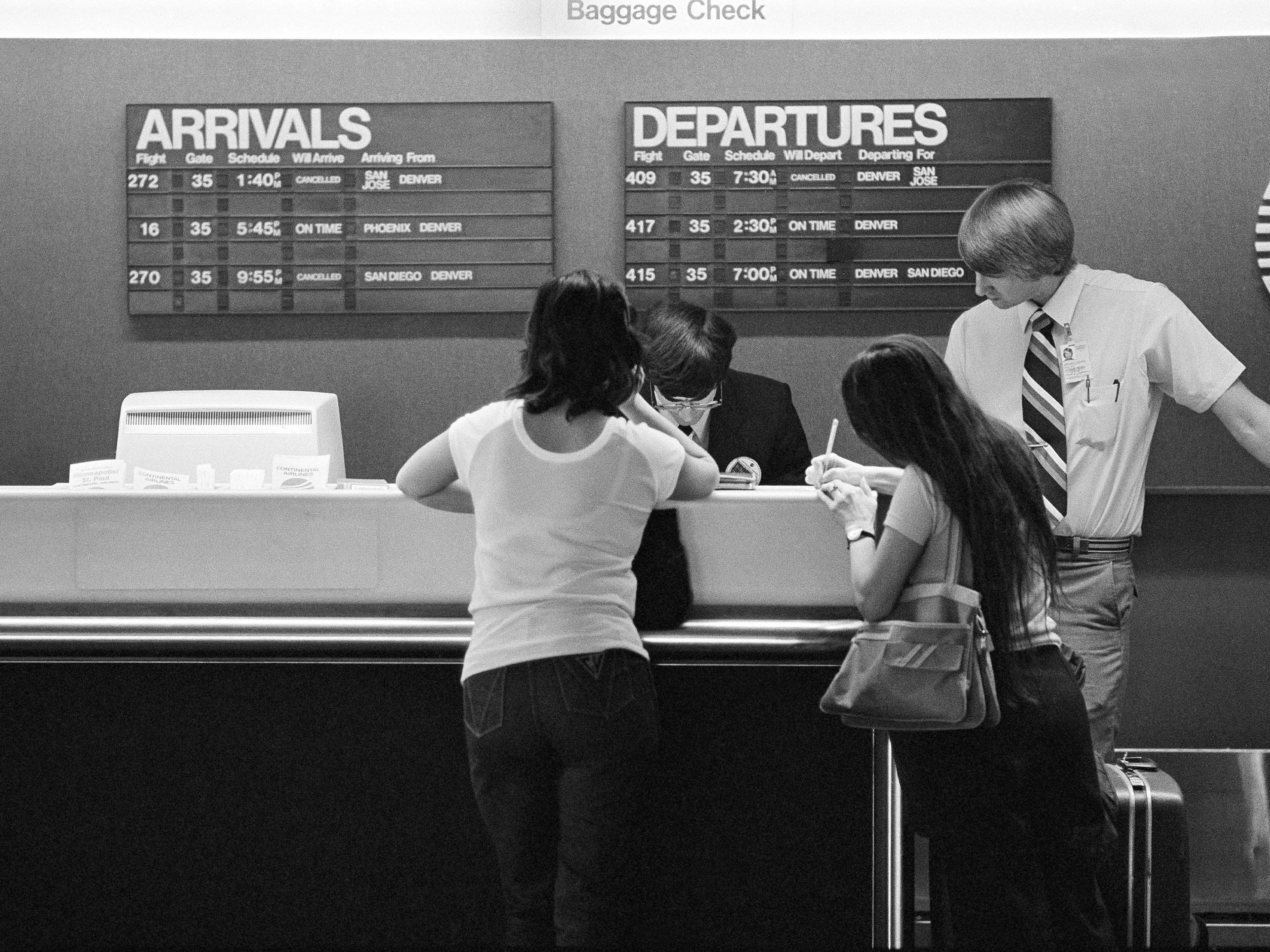 Aeropuerto Internacional de Minneapolis-St. Paul en 1981.