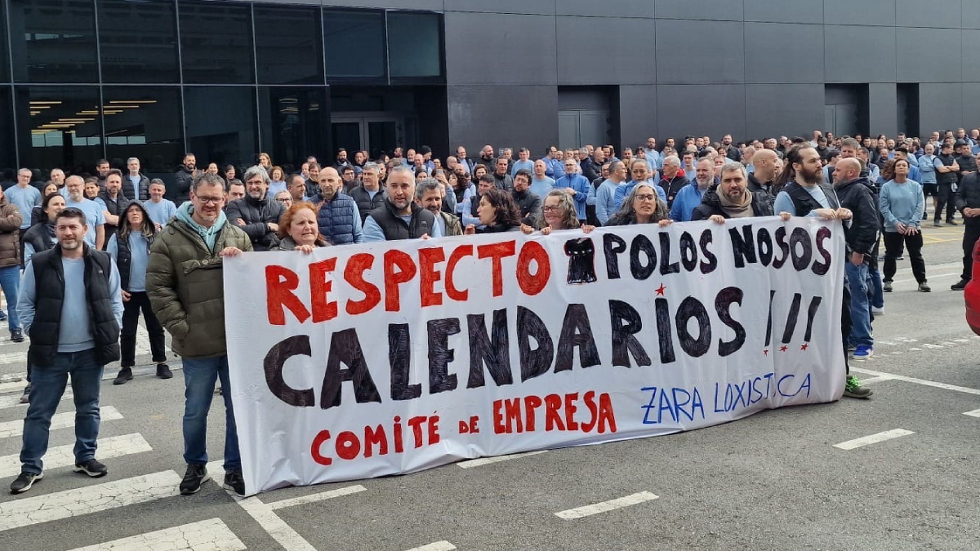Protesta Zara Logística