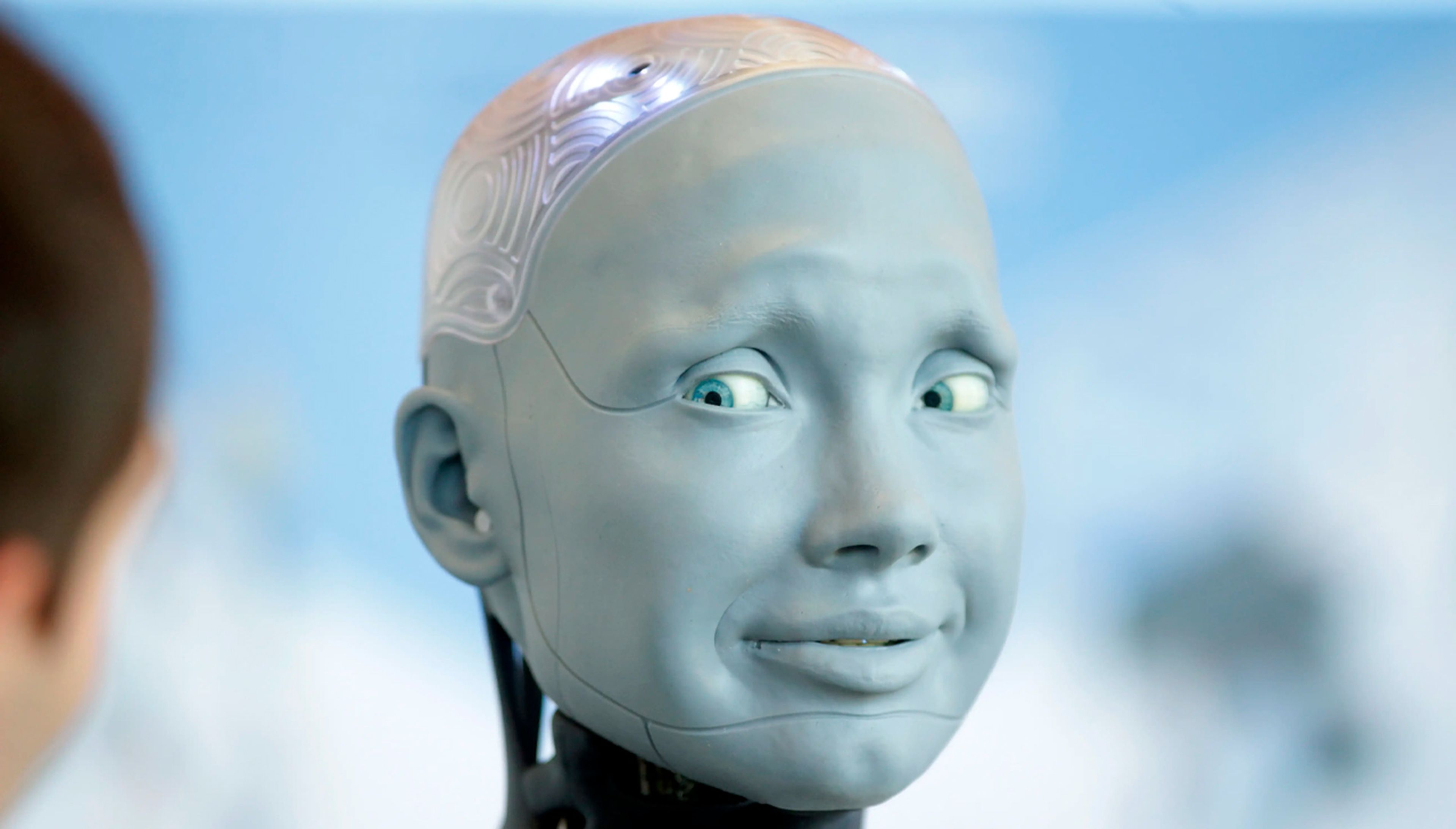 Robot humanoide Ameca, de Engineered Arts. 