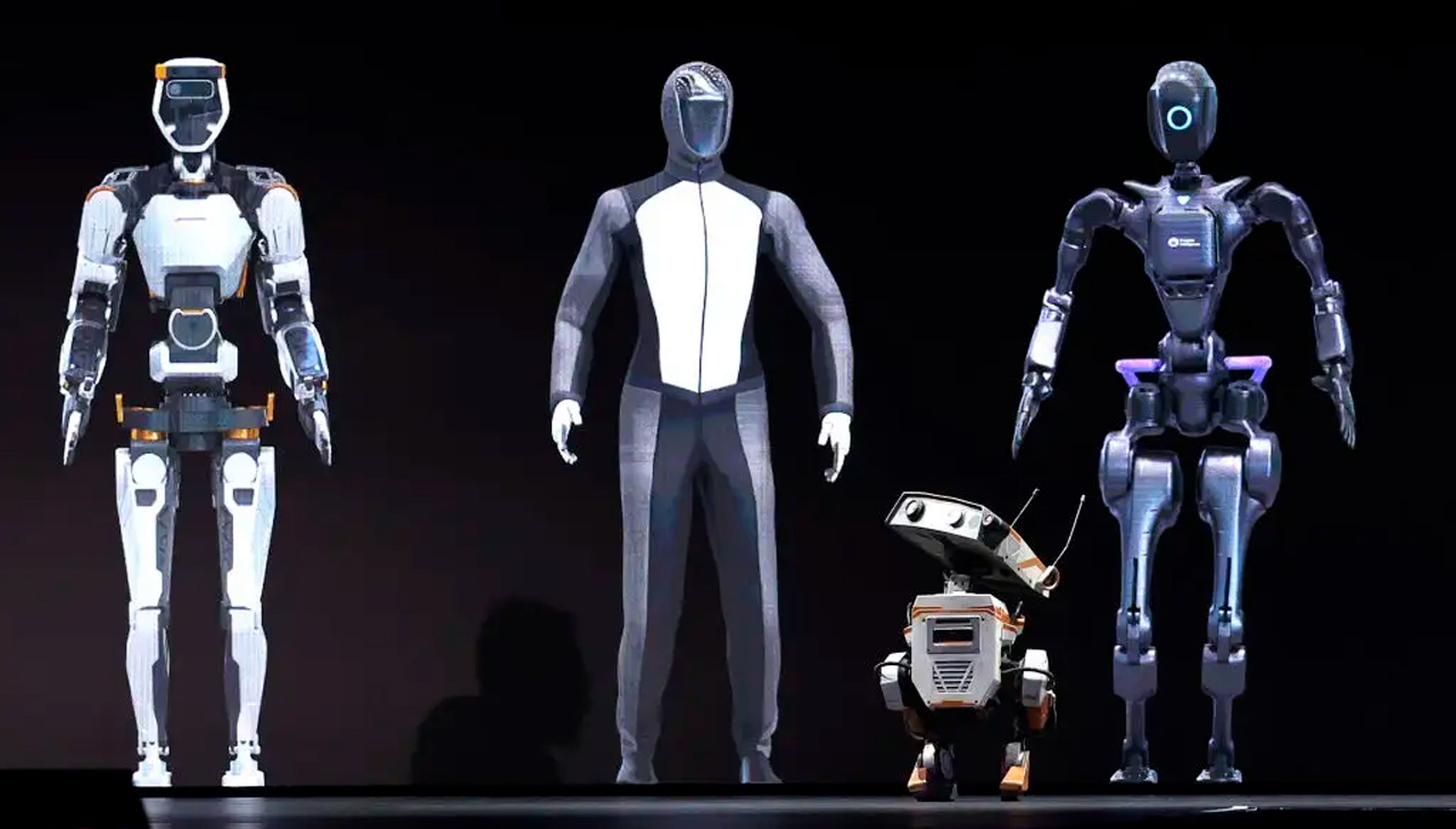 Robots en la conferencia GTC de Nvidia en San José, California, en marzo.