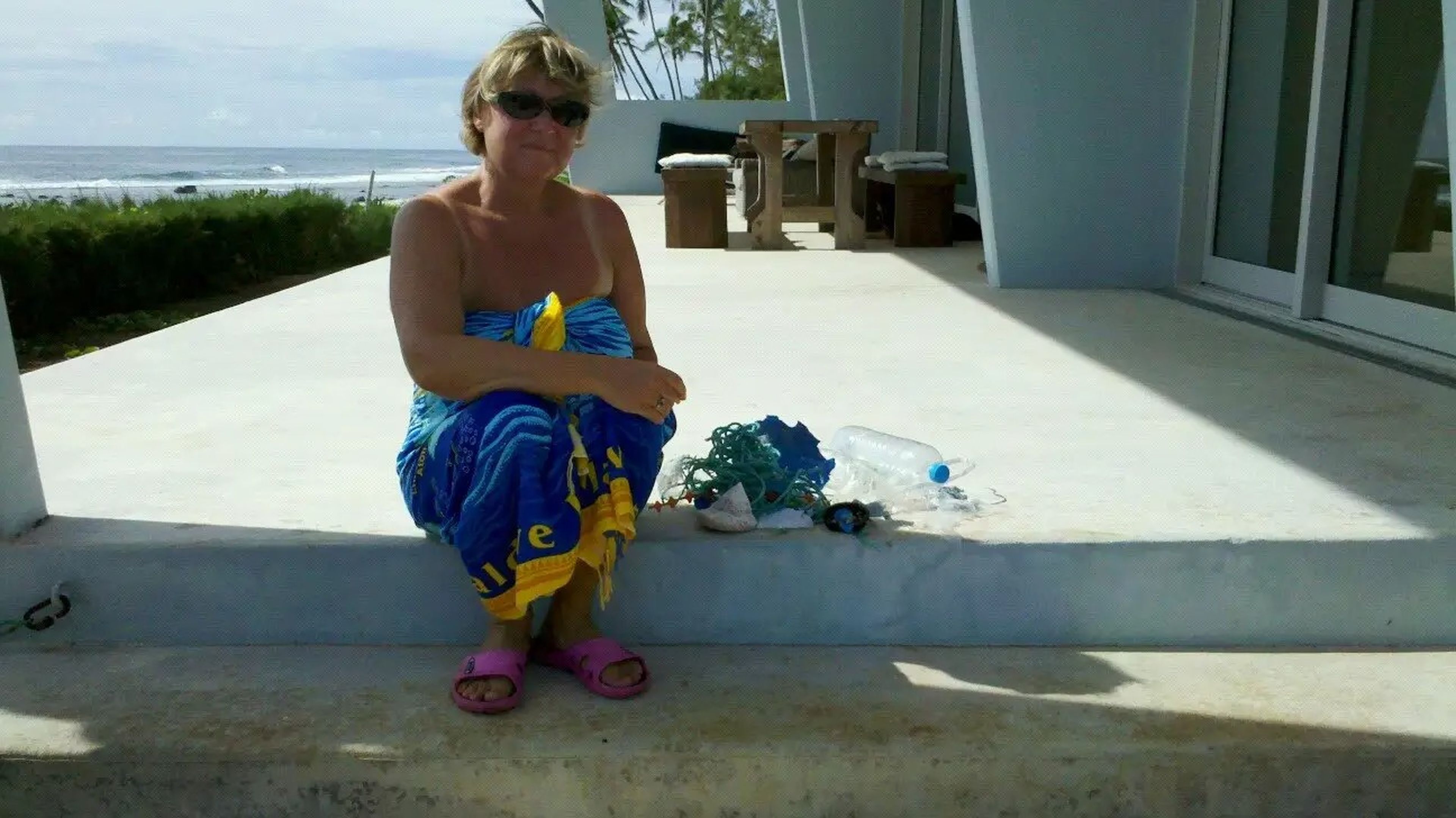 Julie Williams en Rarotonga, Islas Cook.