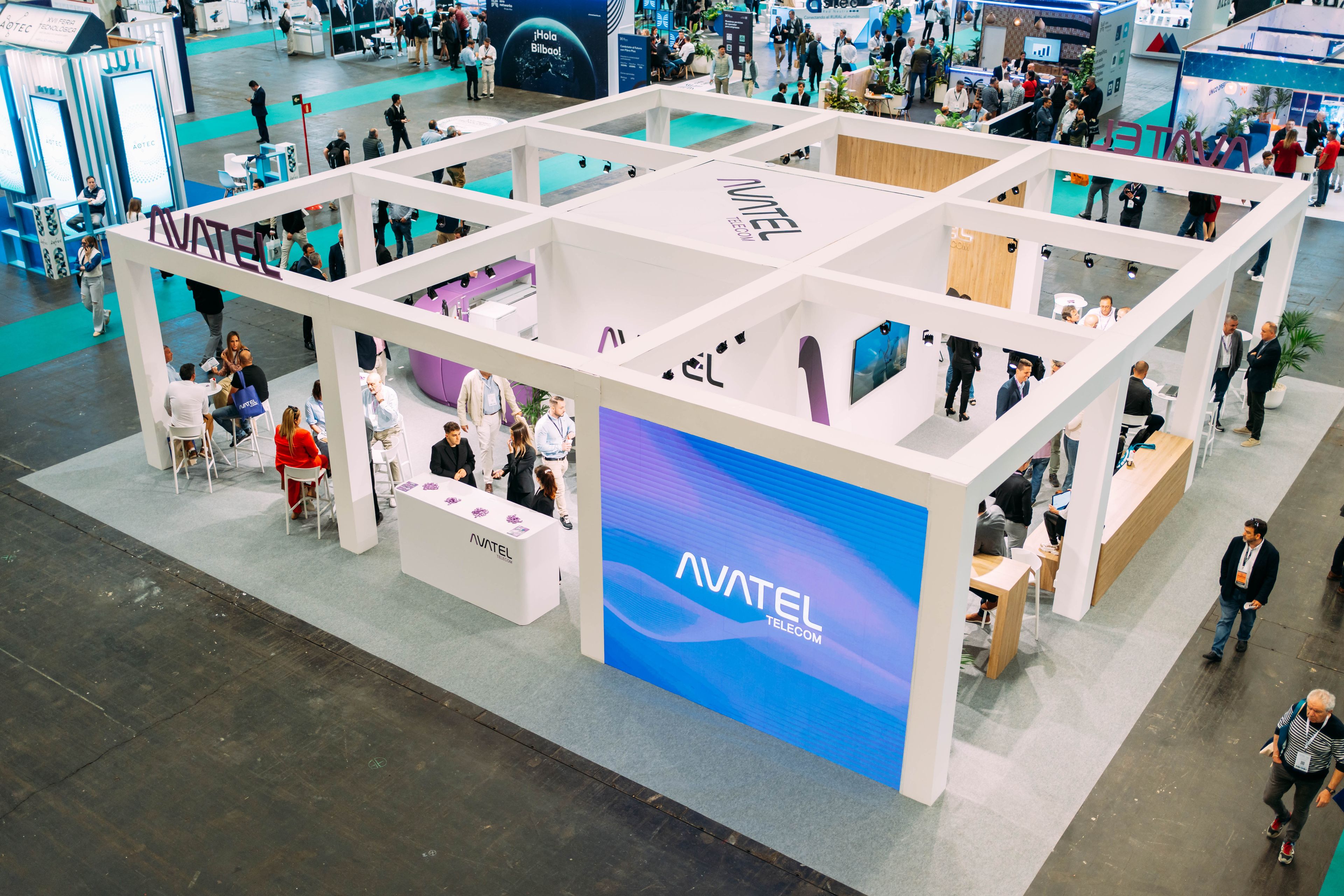 Stand de Avatel en la feria AOTEC 2024.