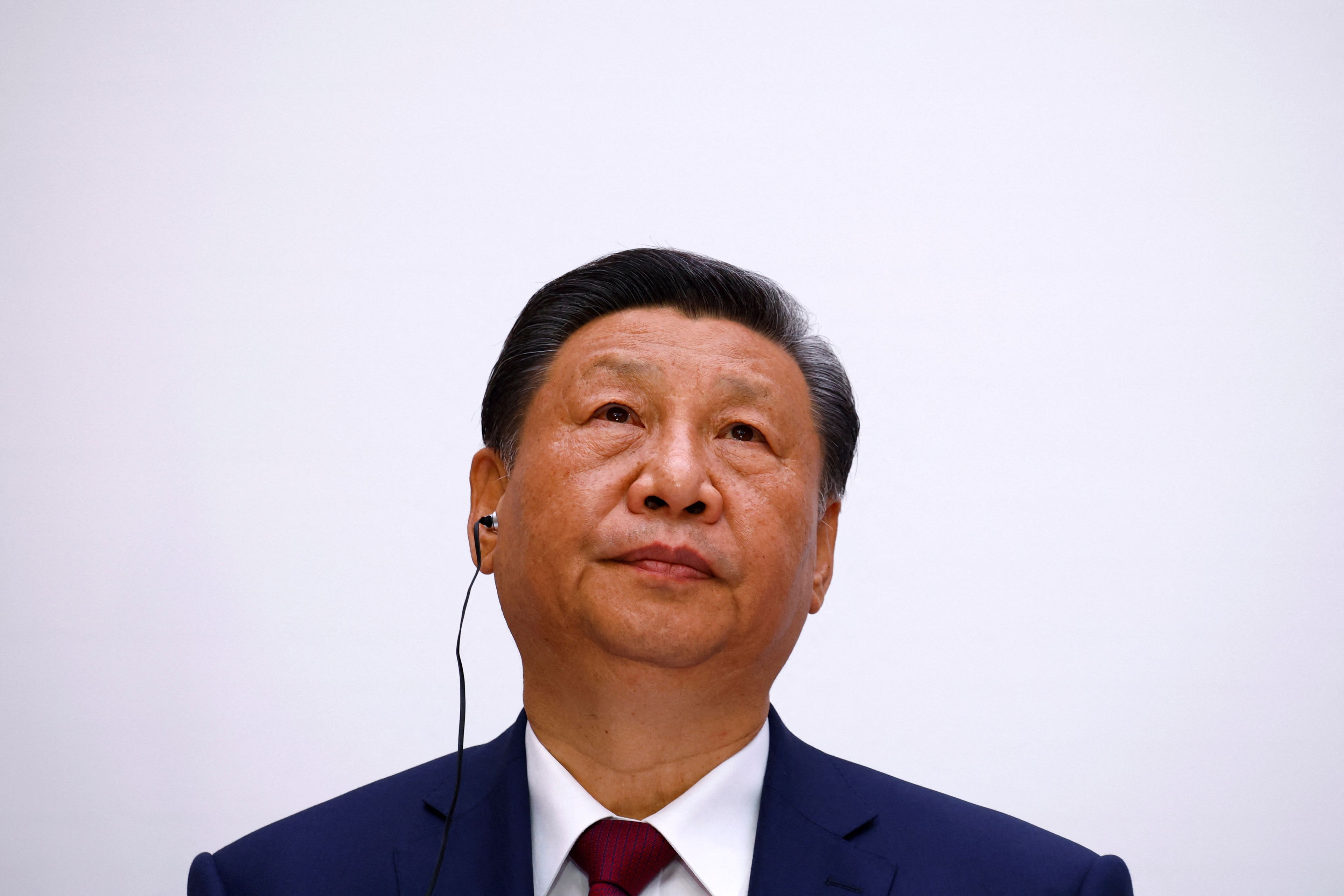 Xi Jinping, en su encuentro en Francia con Emmanuel Macron.