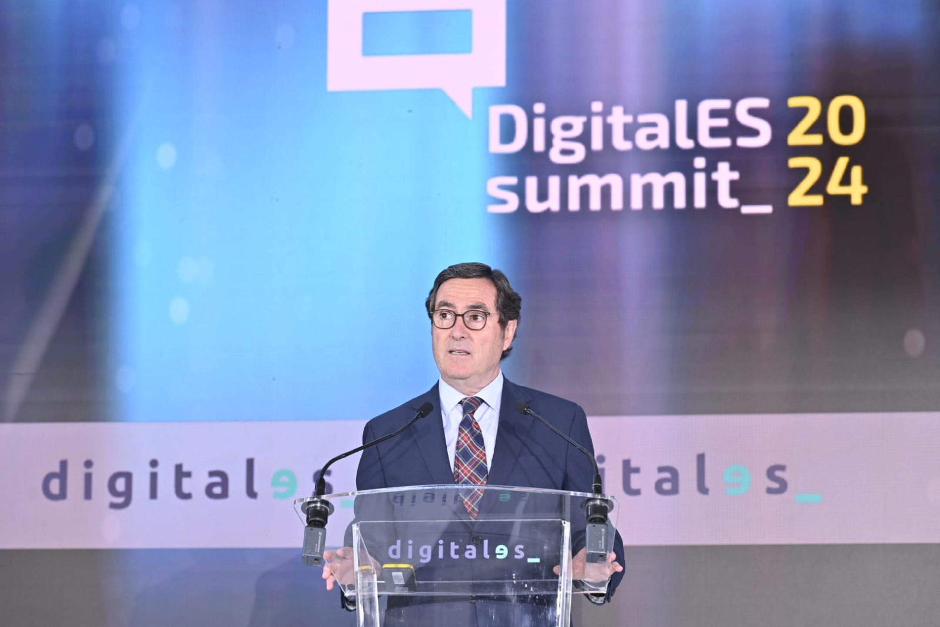 Antonio Garamendi, presidente de la CEOE, en DigitalES Summit 2024
