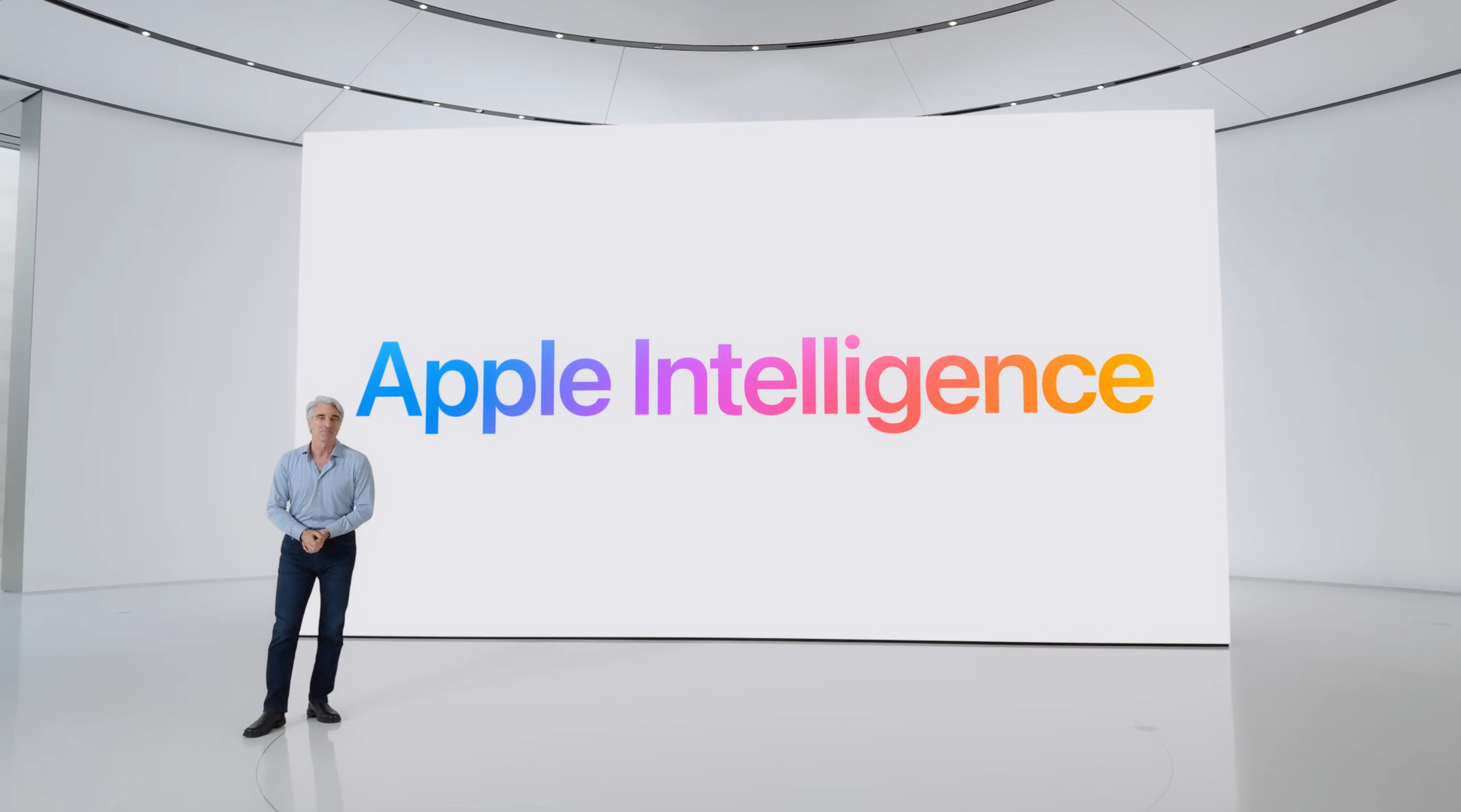 Las funciones de Apple Intelligence se presentaron en la WWDC 2024.