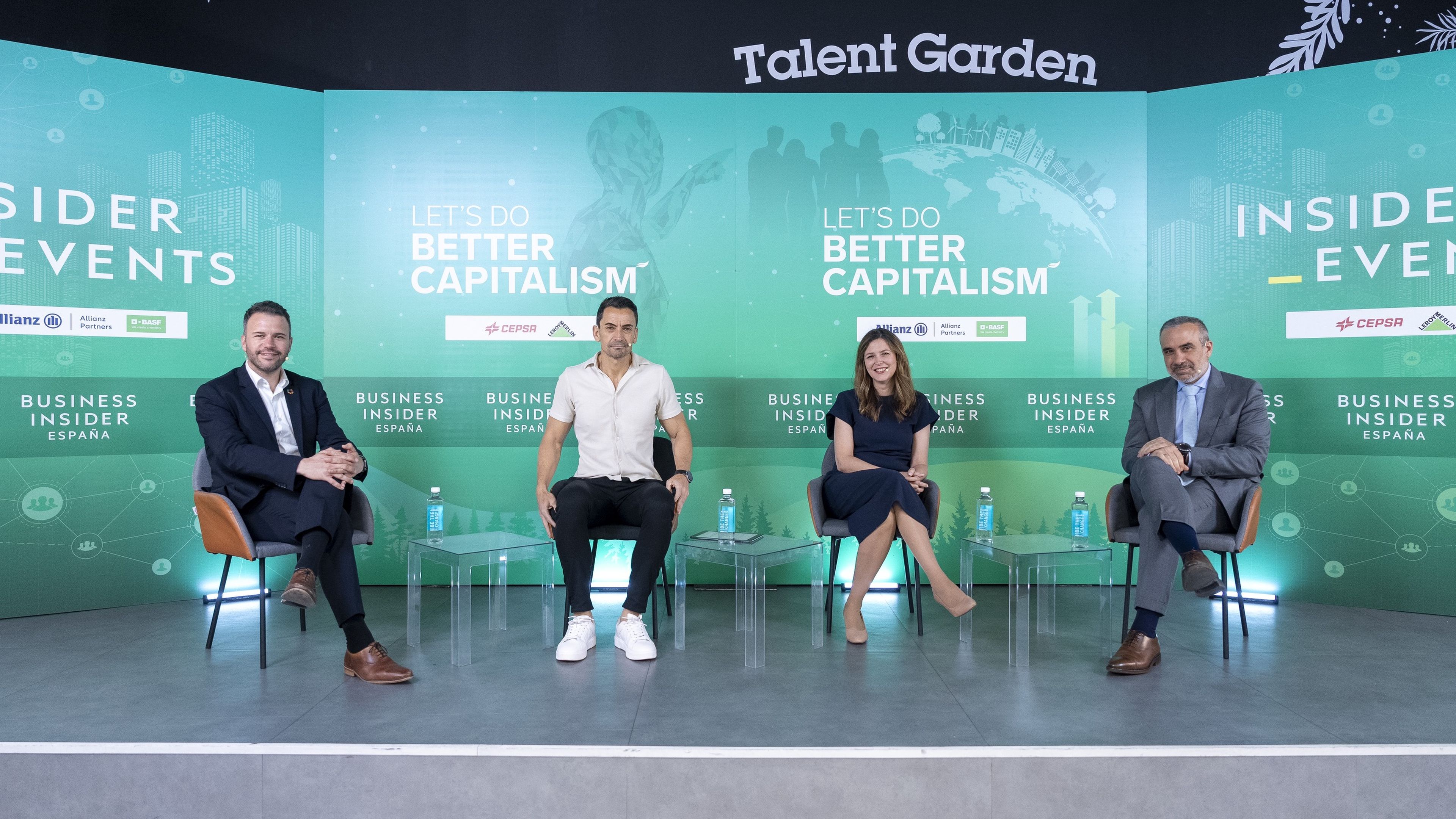 Xavier Ribera (Basf), Manuel del Campo (Business Insider España), Cristina Sánchez (Leroy Merlin) y Ernesto Barceló (Gestamp).