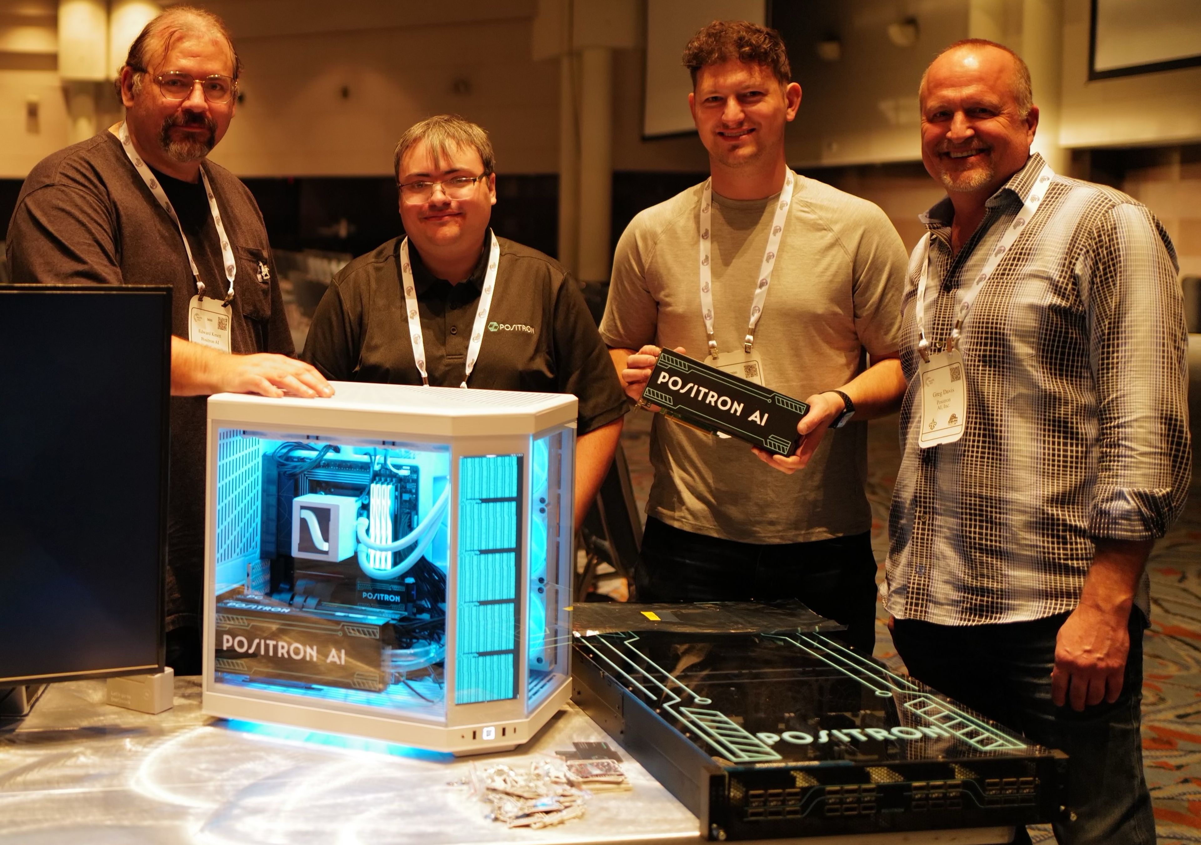 Edward Kmett, Thomas Sohmers, Adam Huson y Greg Davis, equipo directivo de Positron AI.