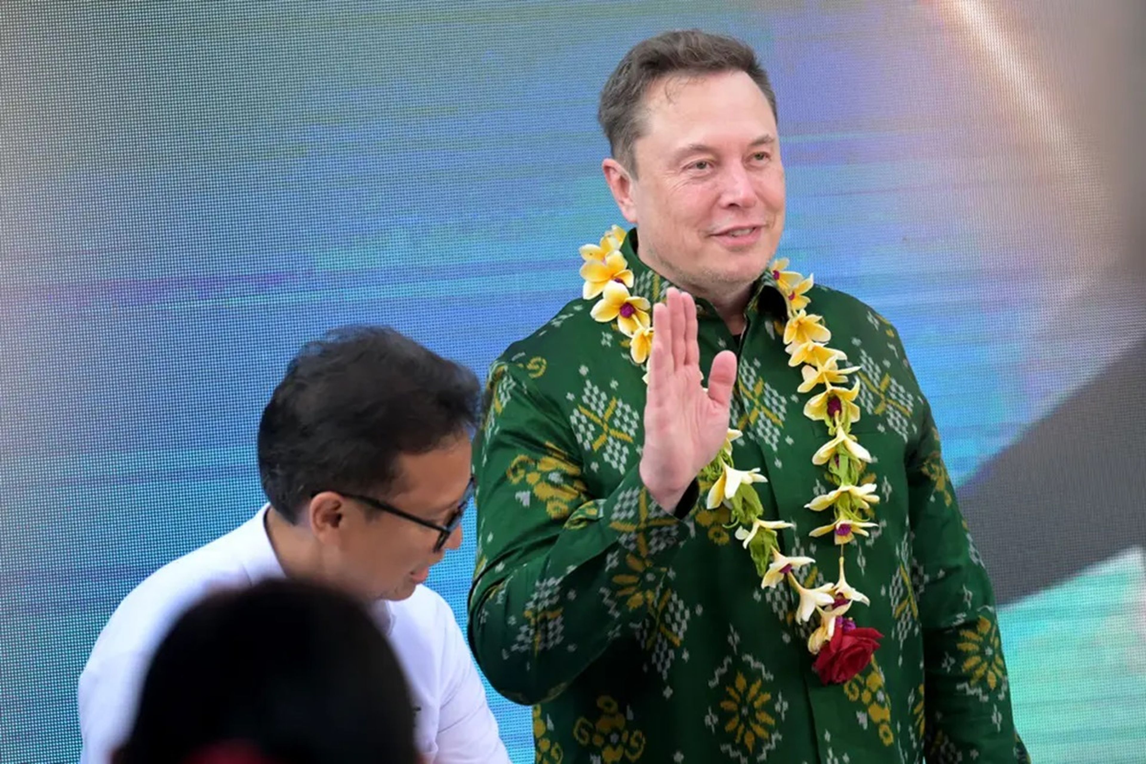 Elon Musk, CEO de Tesla, durante una visita a Indonesia en mayo.