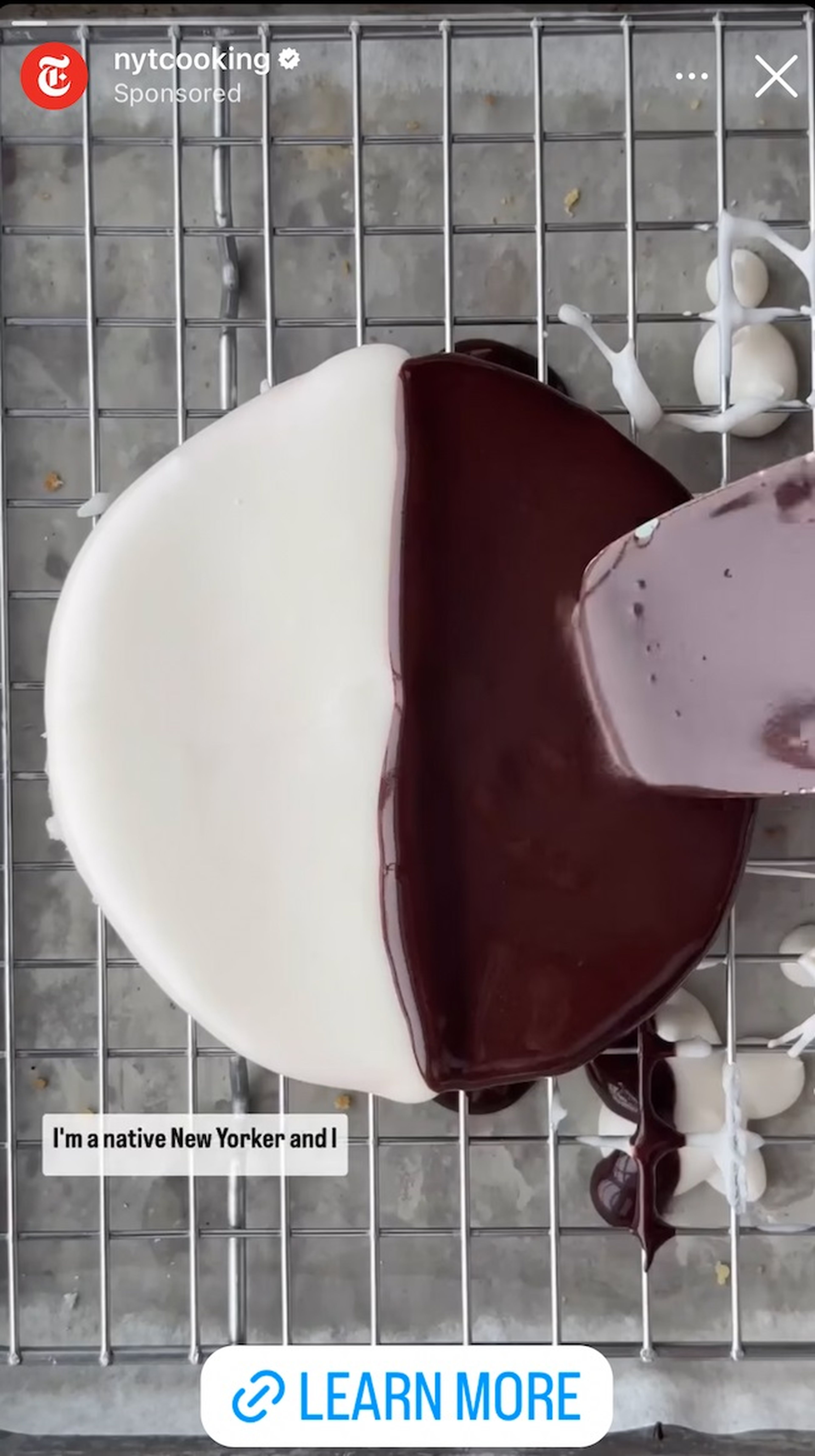 Hace poco hice una receta de NYT Cooking para el Día de la Madre después de haber visto un anuncio sobre ella en Instagram.