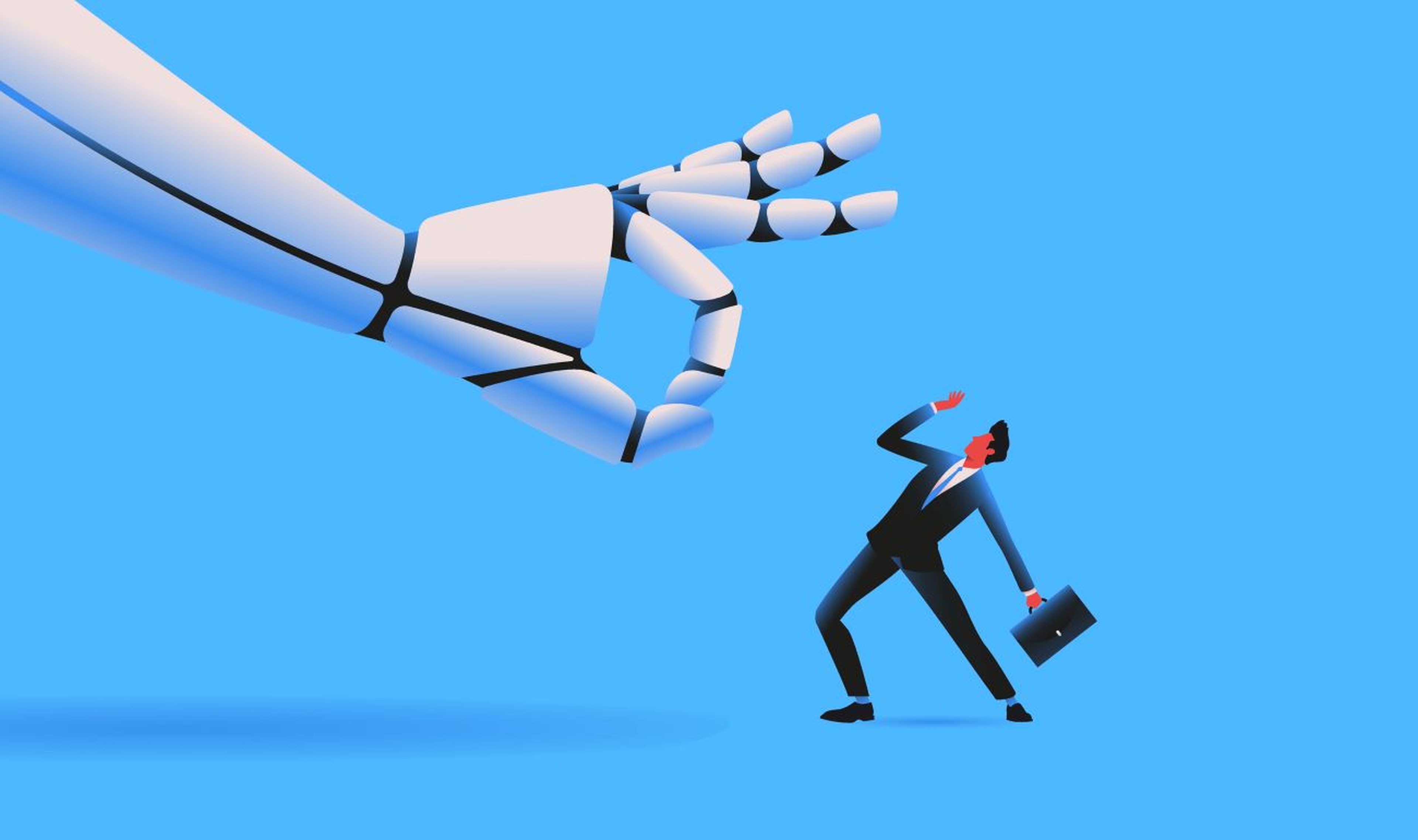 IA, robot vs trabajador