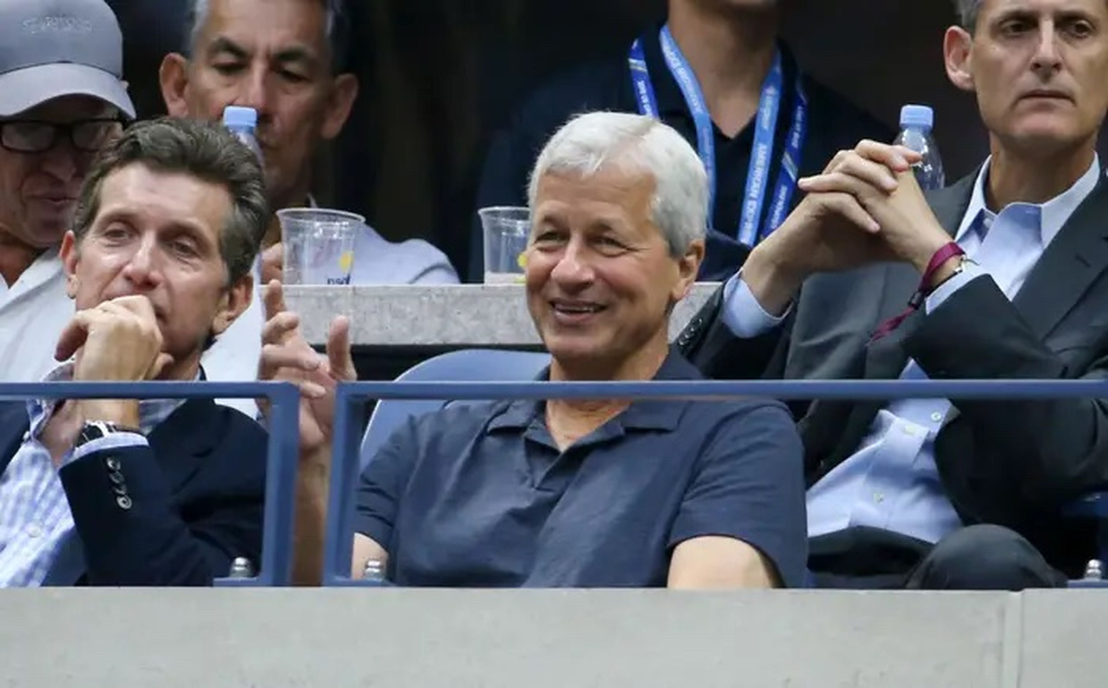 Jamie Dimon es uno de los muchos titanes de Wall Street que asisten con frecuencia al US Open.