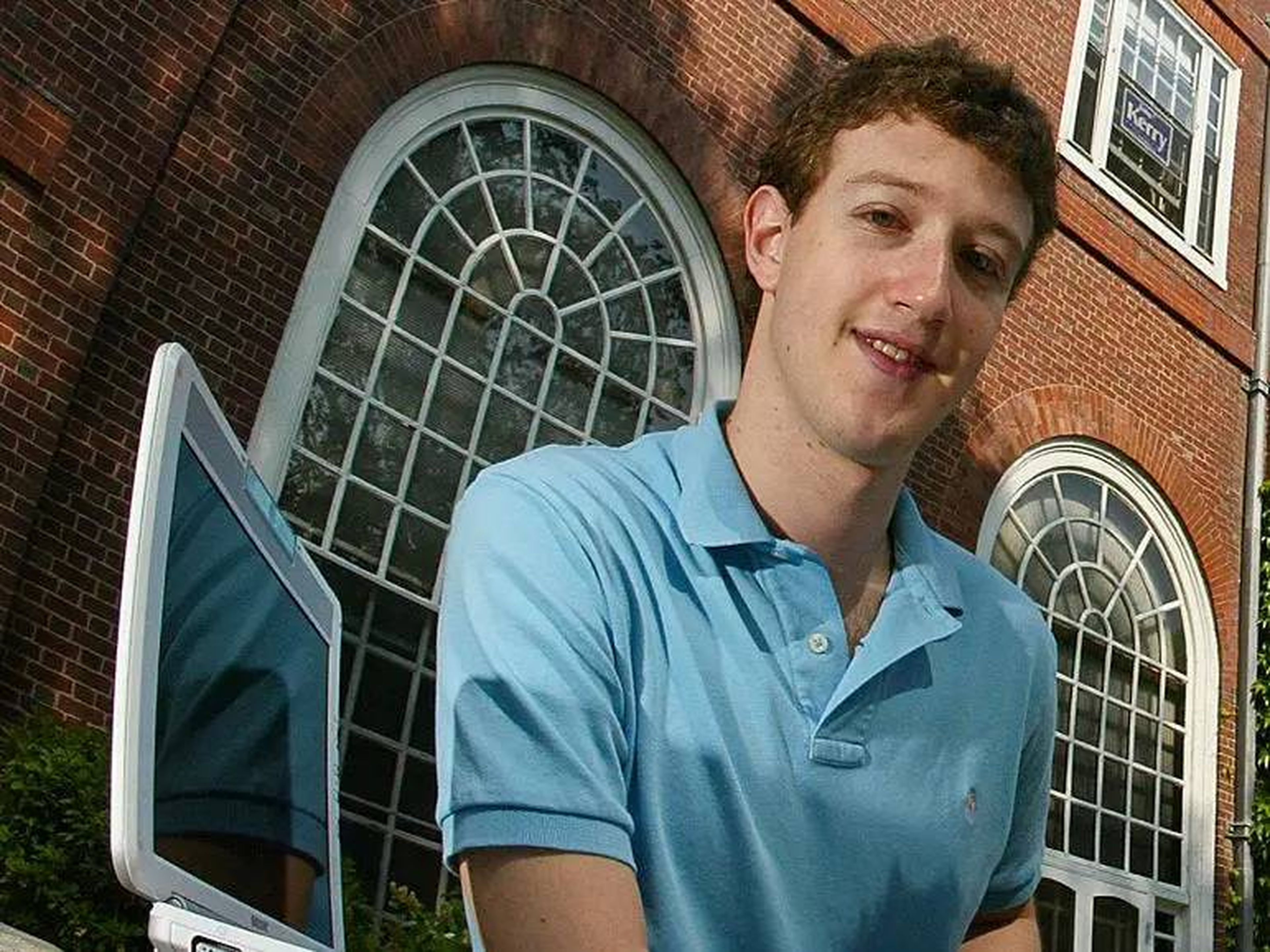 Mark Zuckerberg en 2004. 