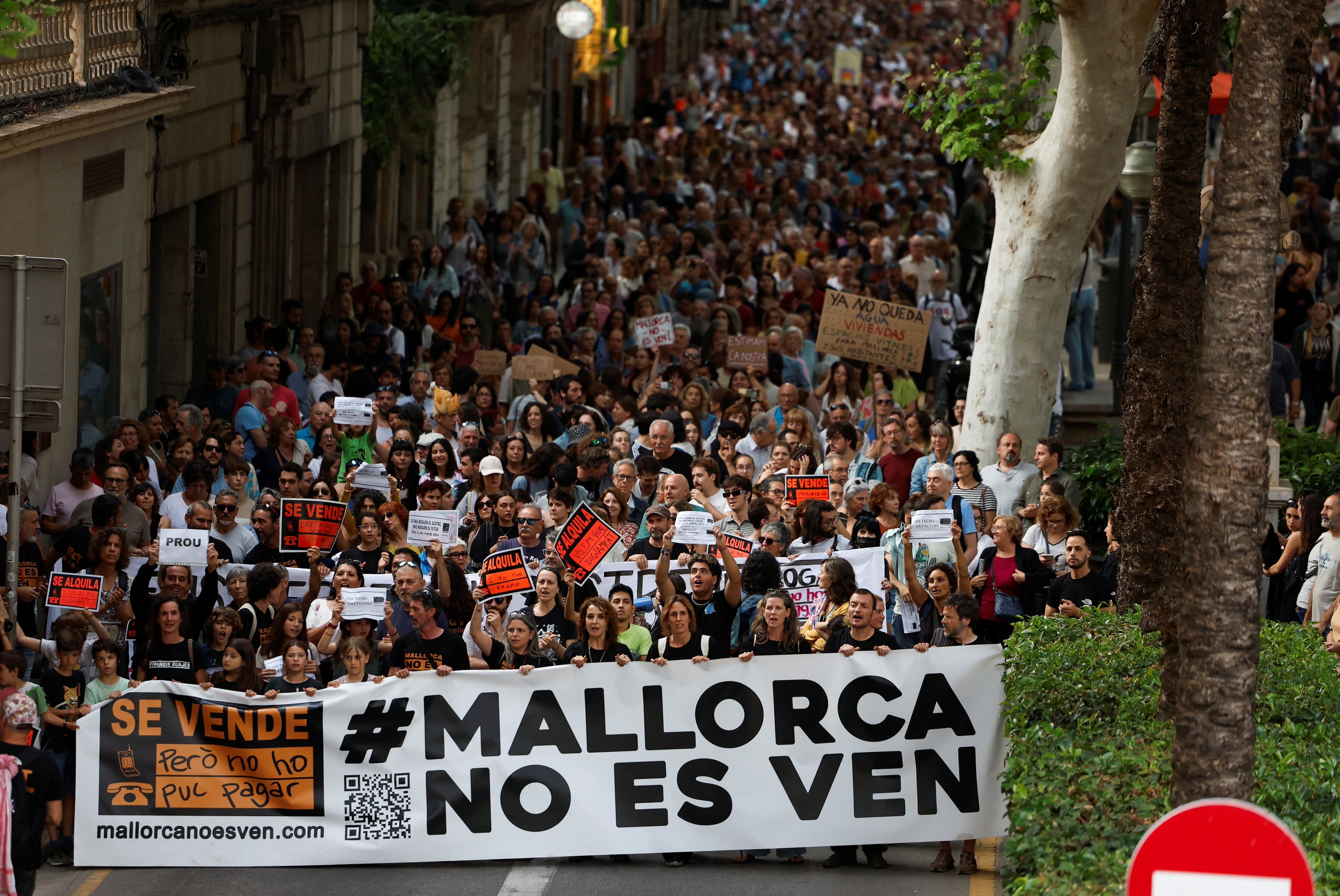 Protesta el 25 de mayo en Palma de Mallorca contra la 'turistificación'.