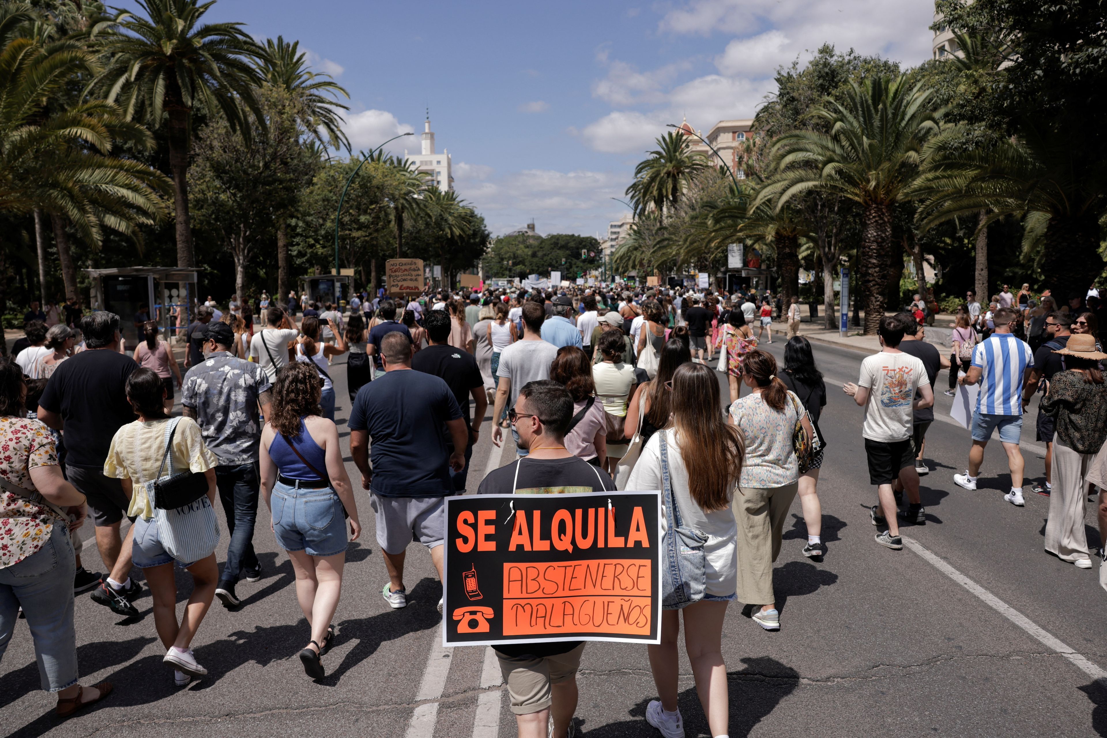 Protesta el 29 de junio en Málaga contra la 'turistificación'.